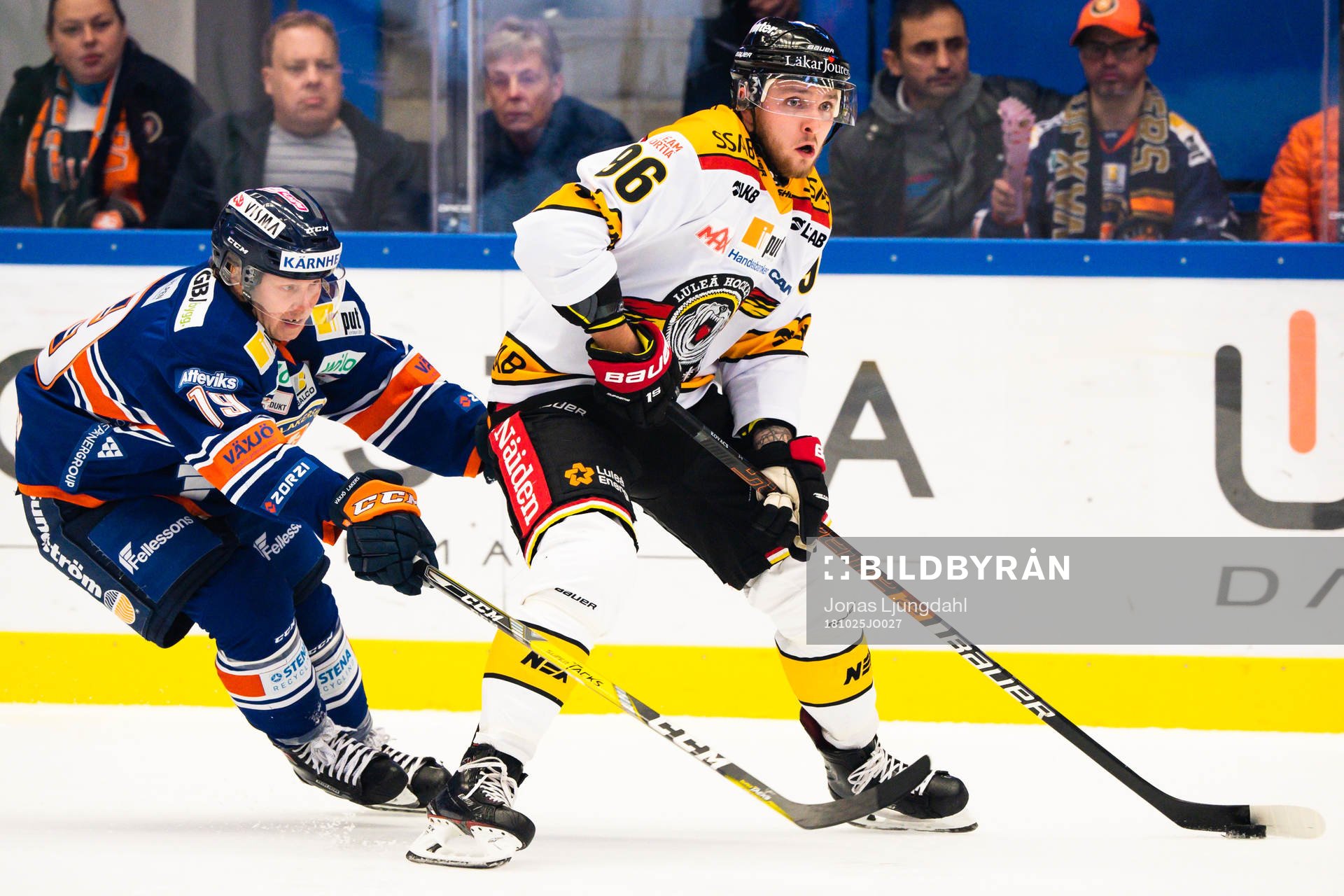 Växjös Tuomas Kiiskinen och Luleås Robin Kovacs