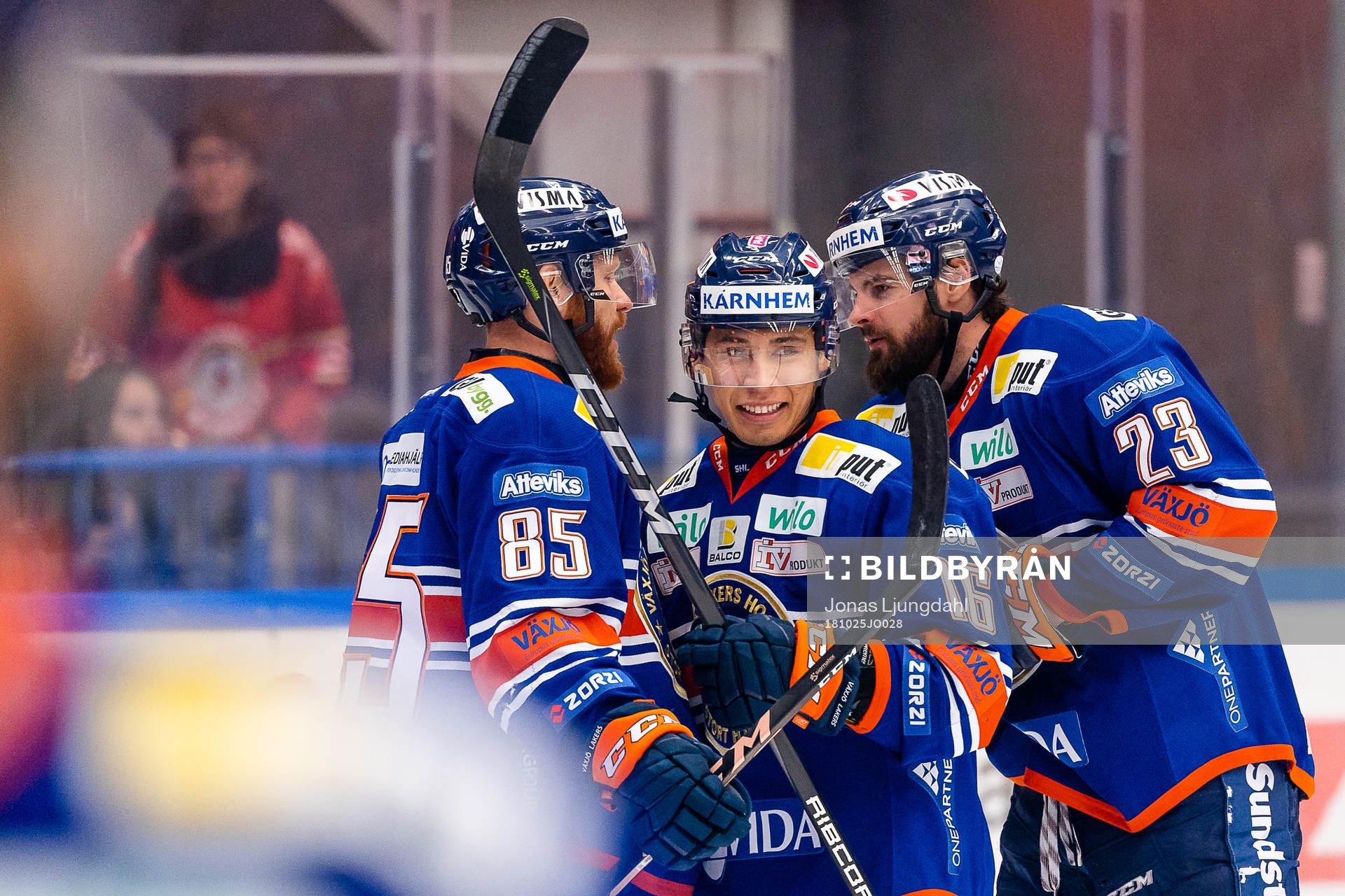 Växjös Austin Ortega jublar