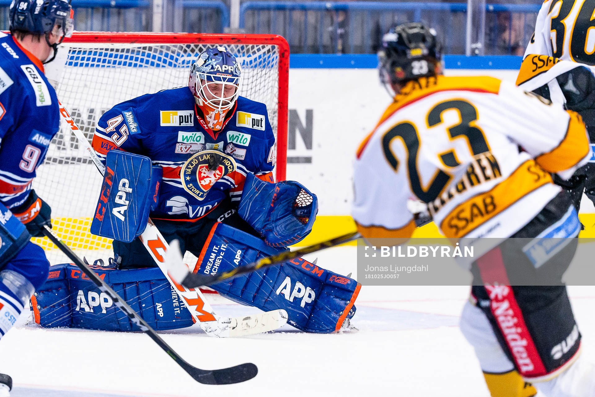 Växjös målvakt Viktor Andrén
