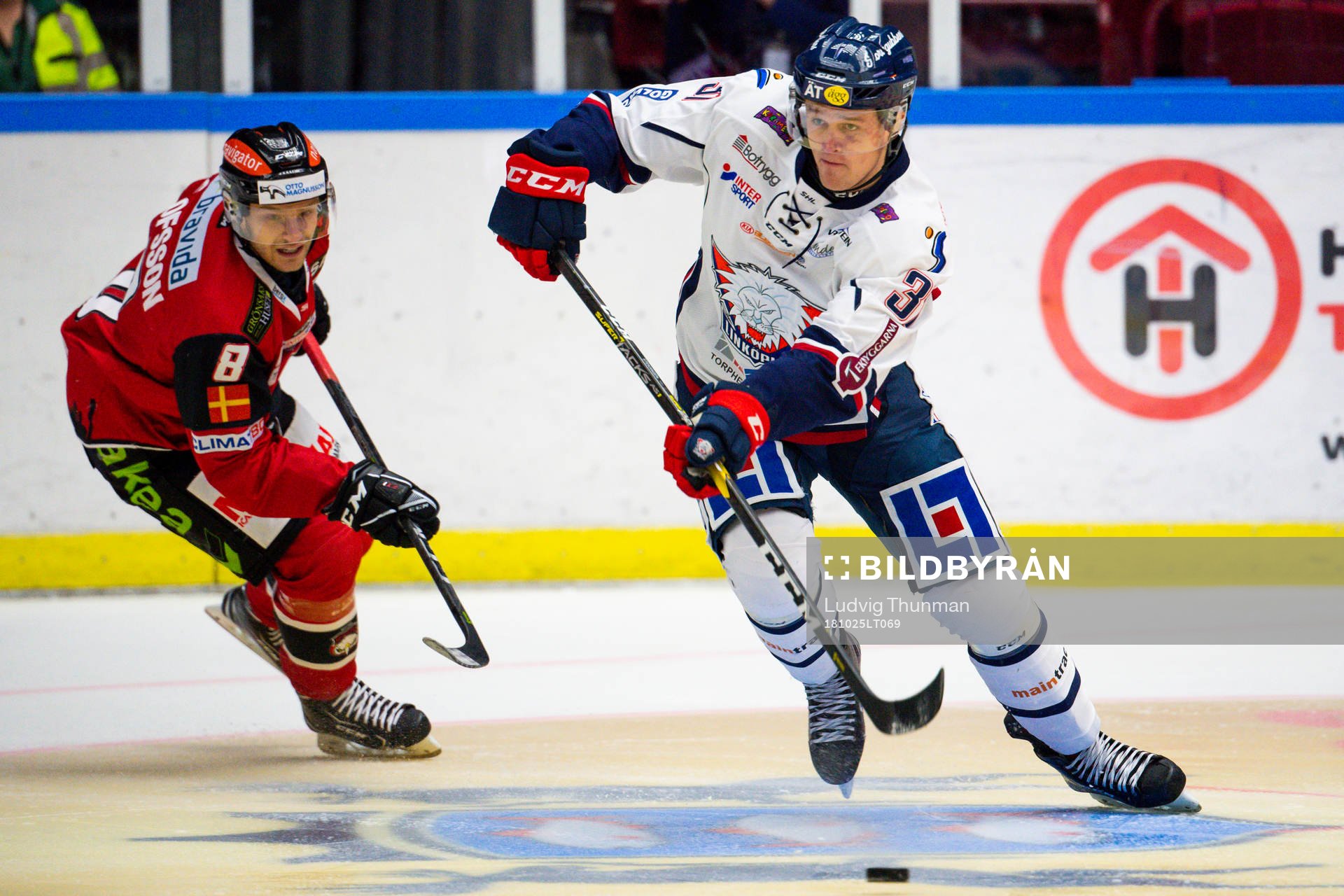 Malmö Redhawks Johan Olofsson jagar Linköpings Adam