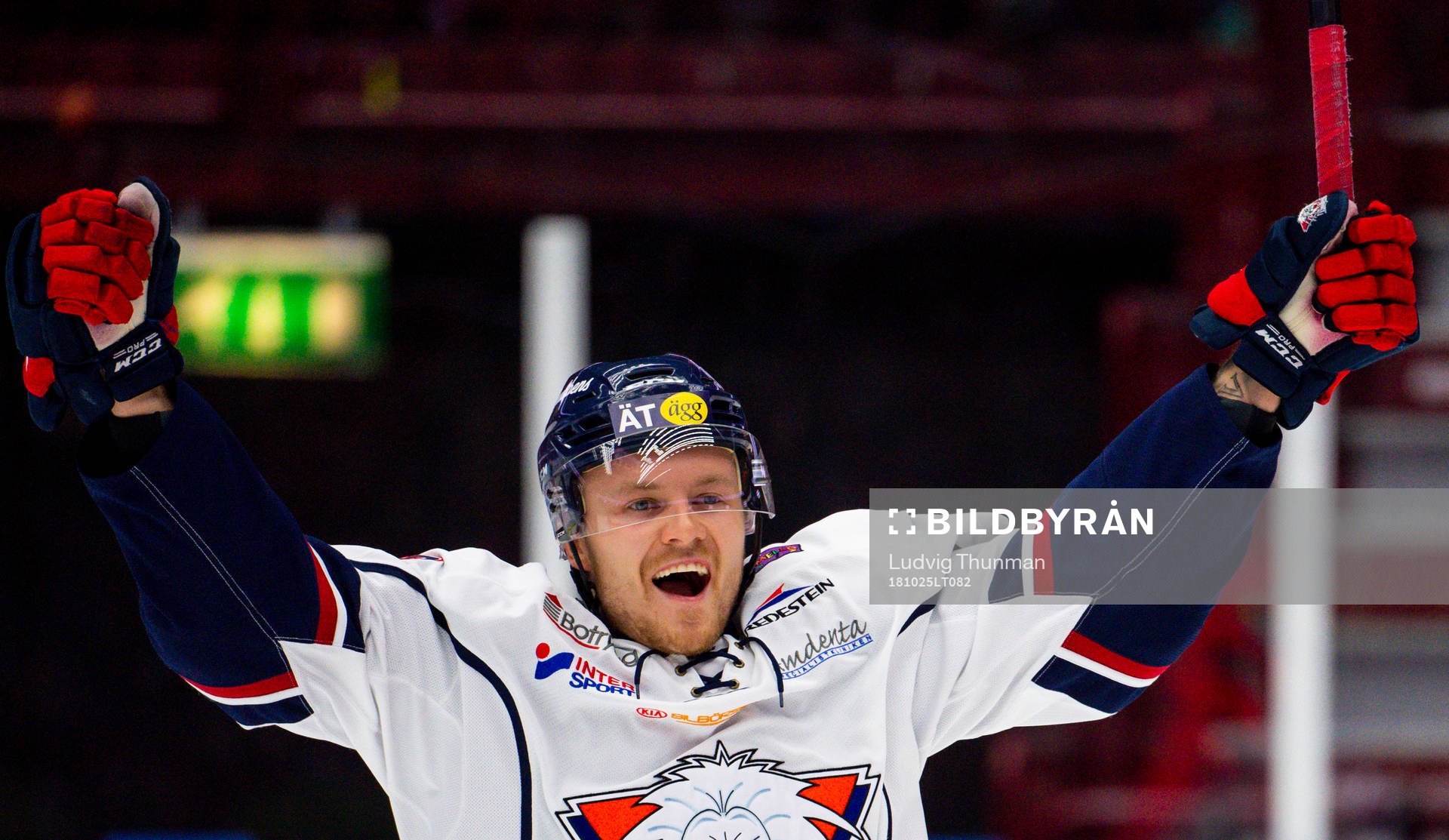 Linköpings Nick Sörensen jublar