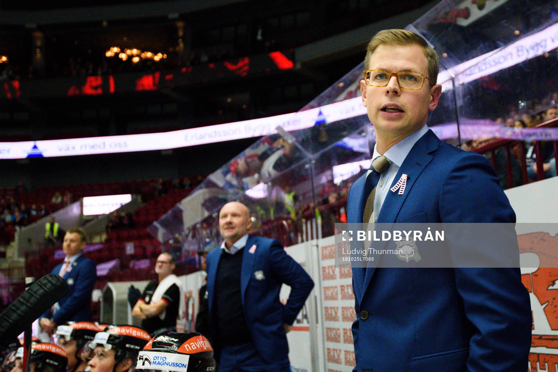 Malmö Redhawks tränare Peter Andersson och assisterande