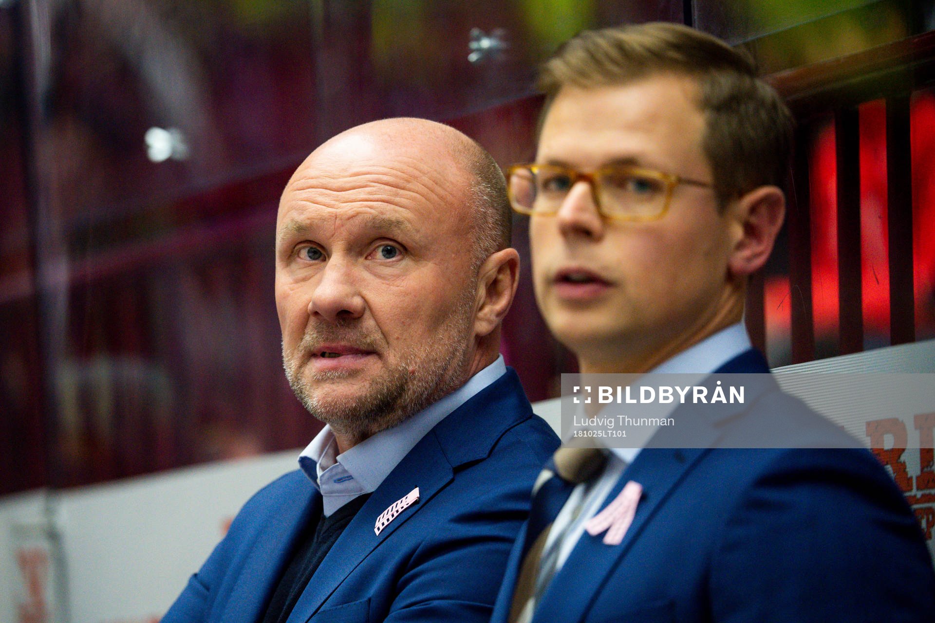 Malmö Redhawks tränare Peter Andersson och assisterande