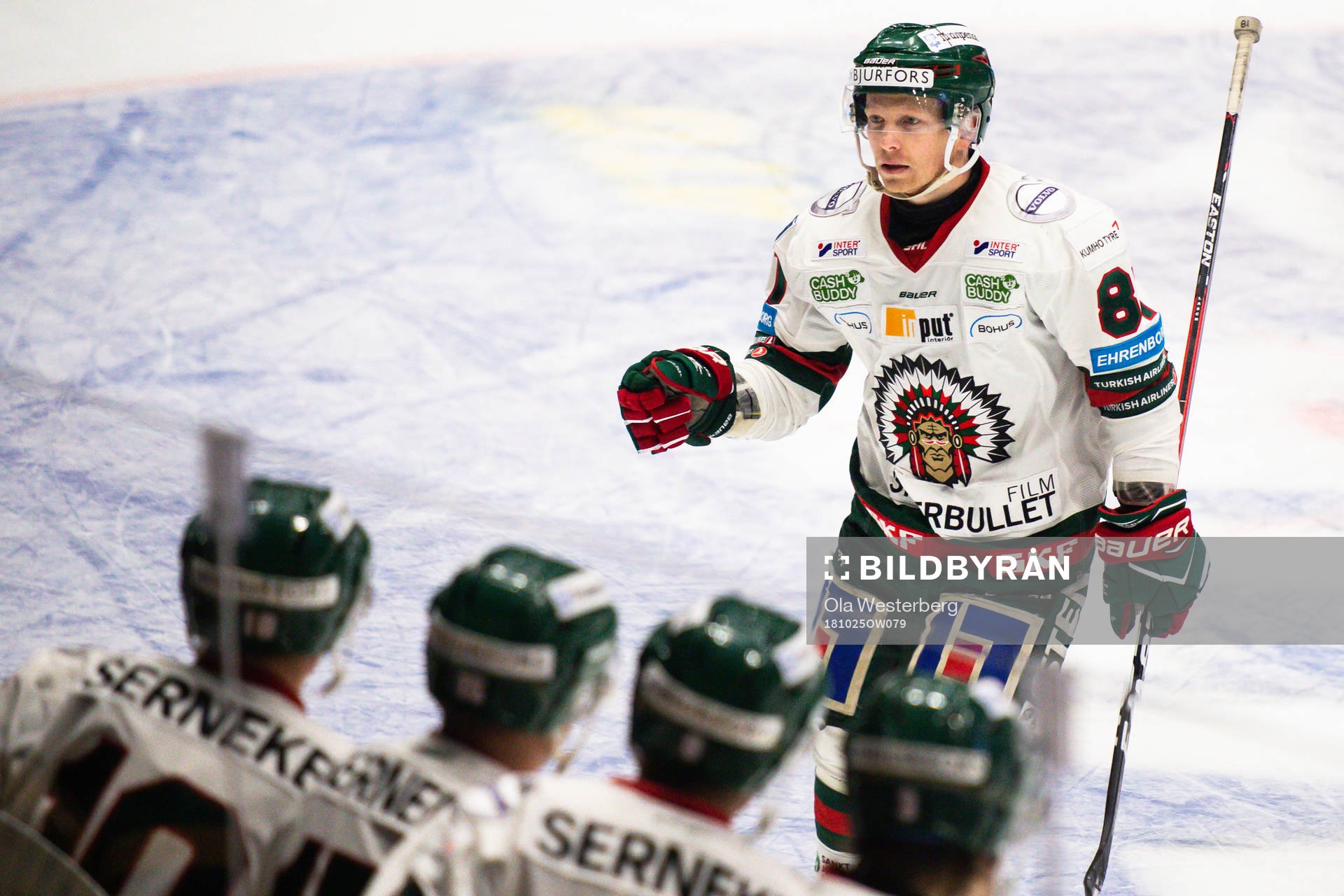 Frölundas Ryan Lasch jublar