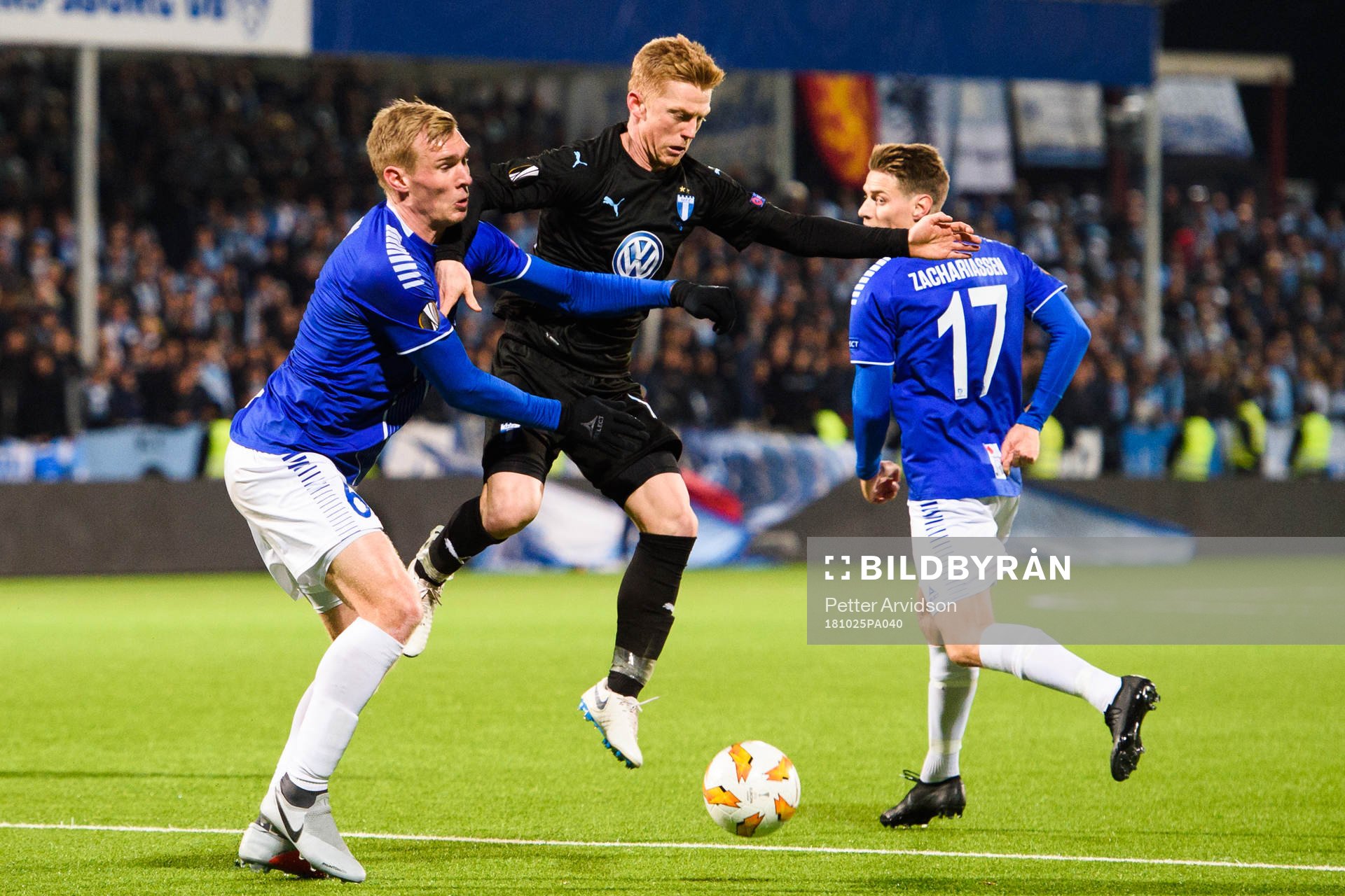 Joonas Tamm of Sarpsborg 08 and Anders Christiansen of