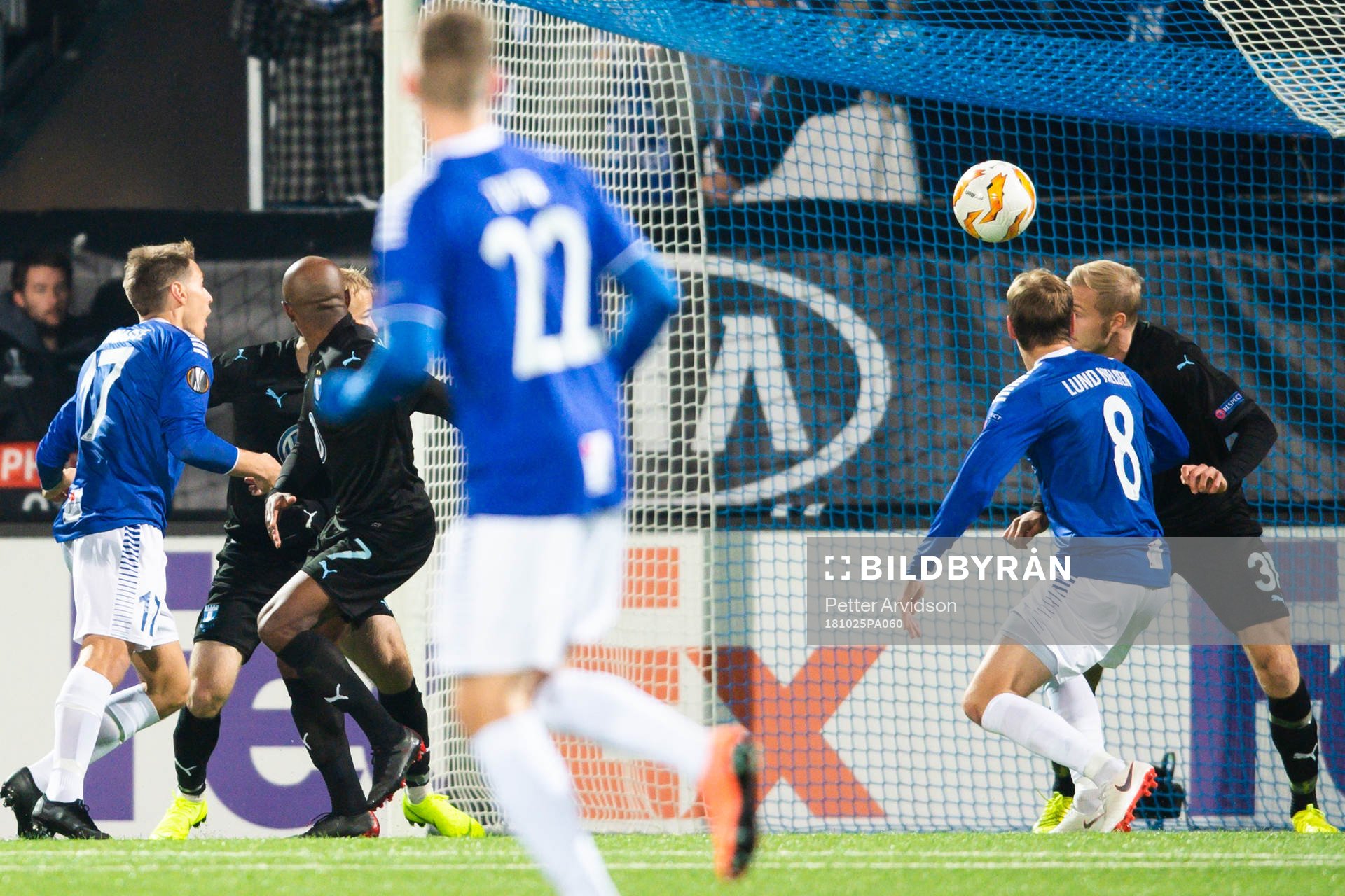 Franz Brorsson of Malmö FF saves