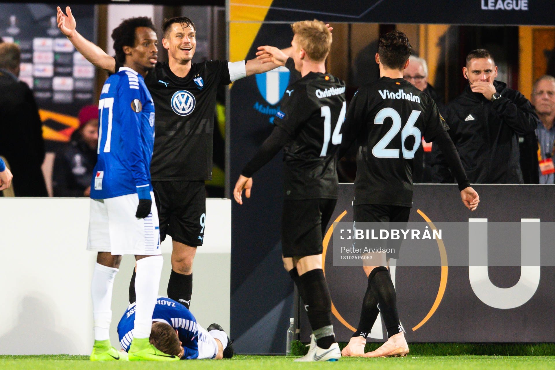 Markus Rosenberg of Malmö FF reacts