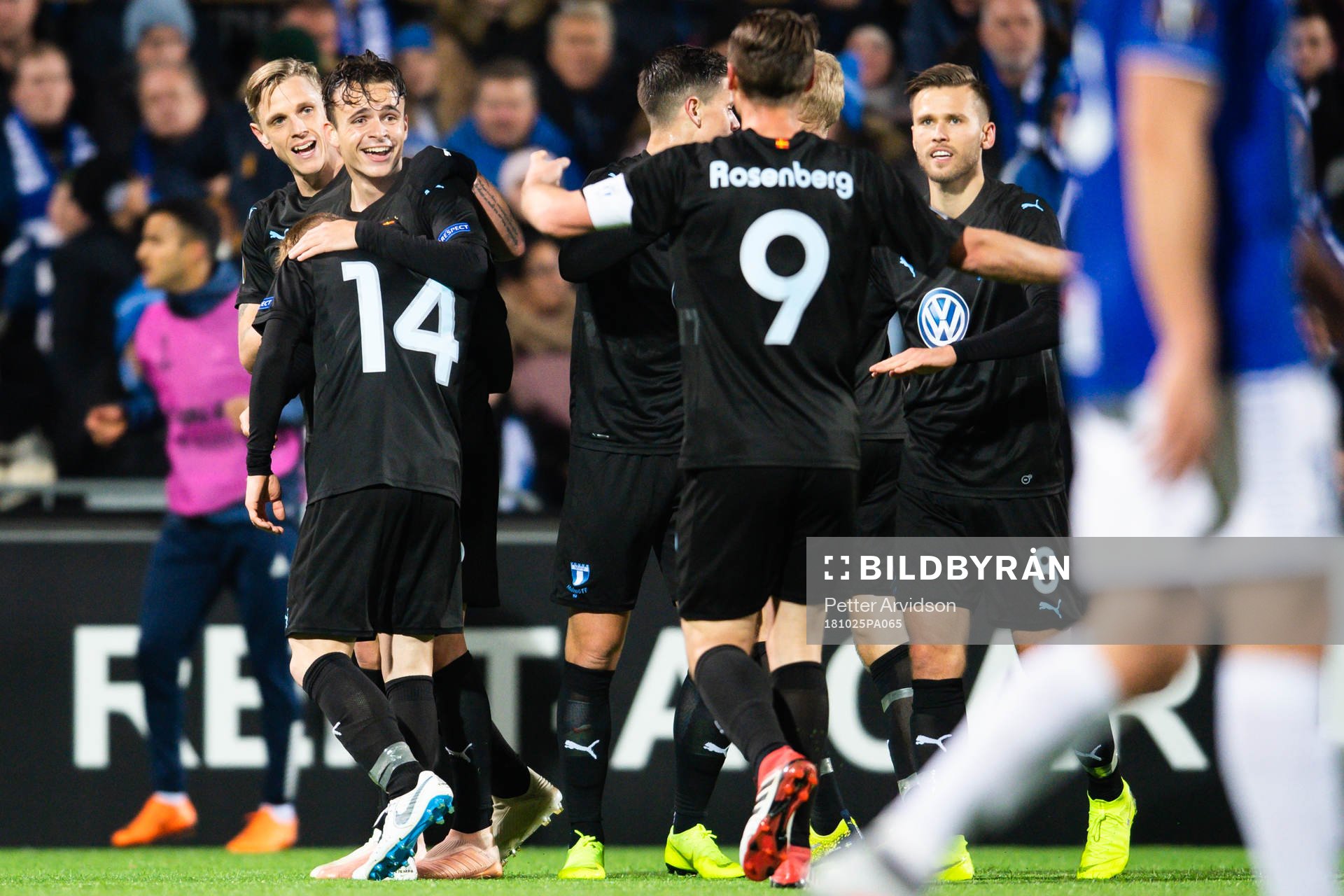 Players of Malmö FF celebrate