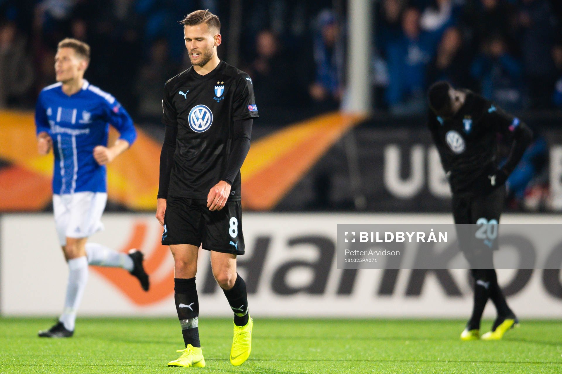 Arnór Ingvi Traustason of Malmö FF looks dejected