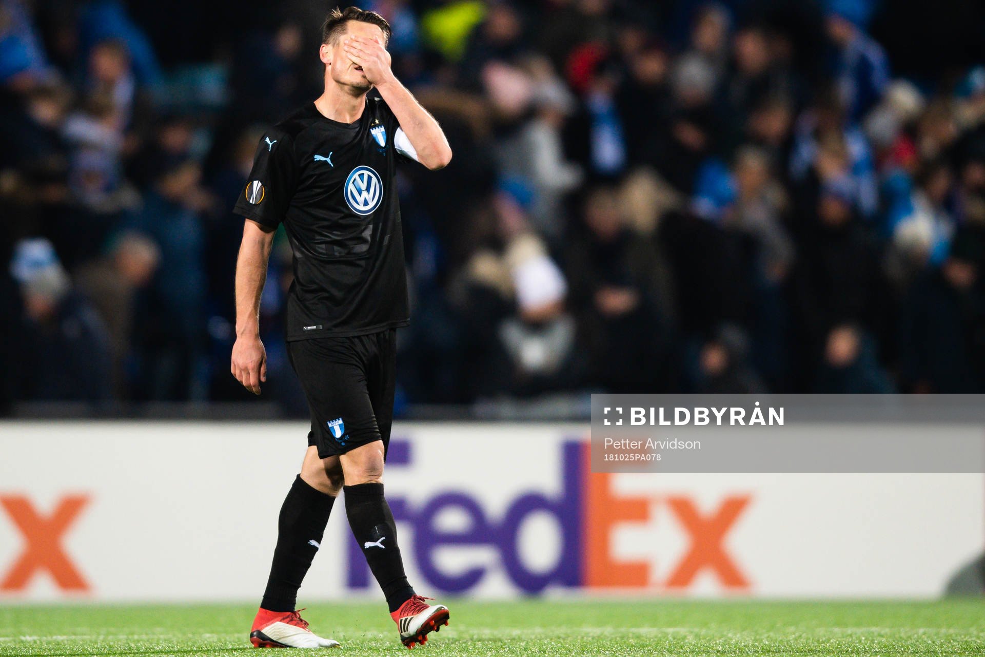 Markus Rosenberg of Malmö FF looks dejected
