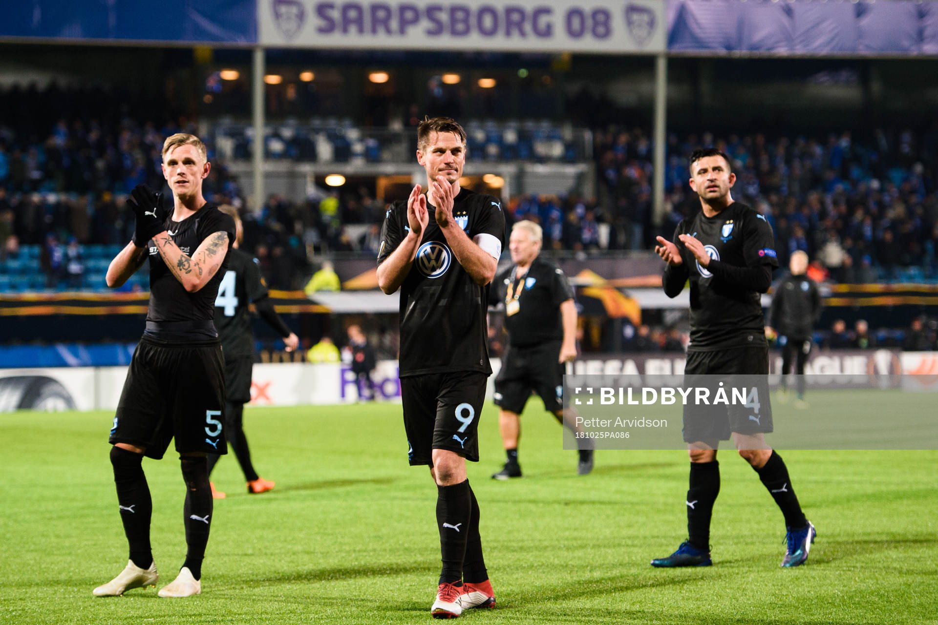 Sören Rieks, Markus Rosenberg and Behrang Safari Malmö FF