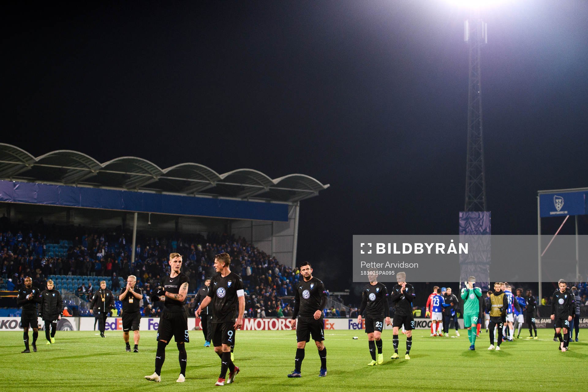 Players of Malmö FF looks dejected