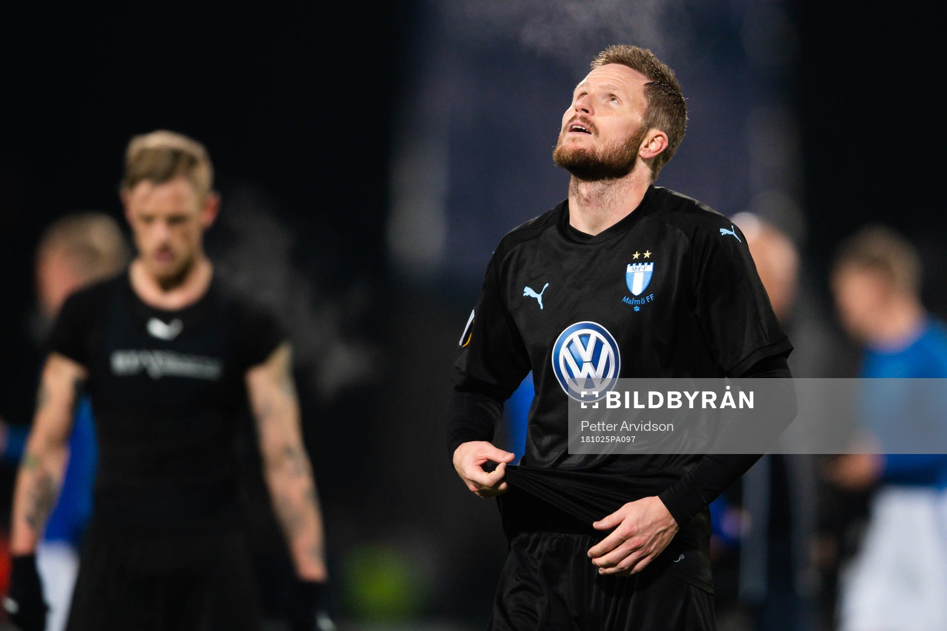 Lasse Nielsen of Malmö FF looks dejected