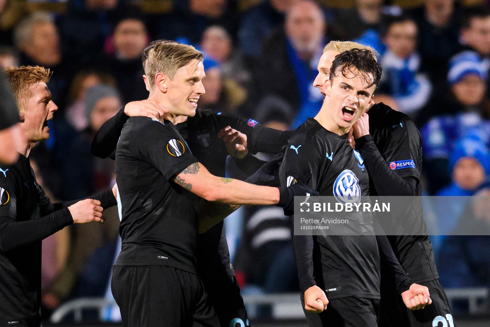 Andreas Vindheim of Malmö FF celebrates