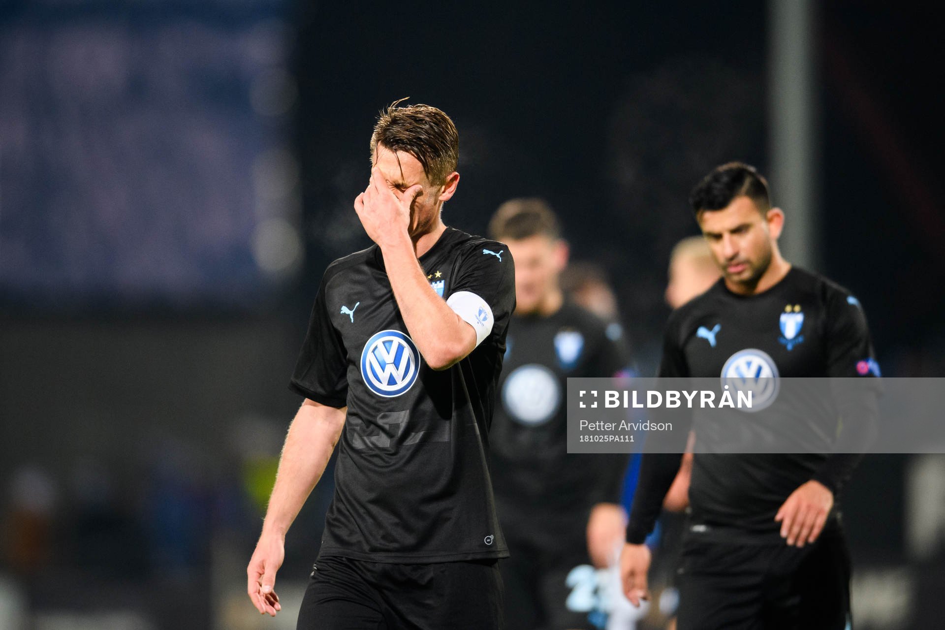Markus Rosenberg and Behrang Safari of Malmö FF looks