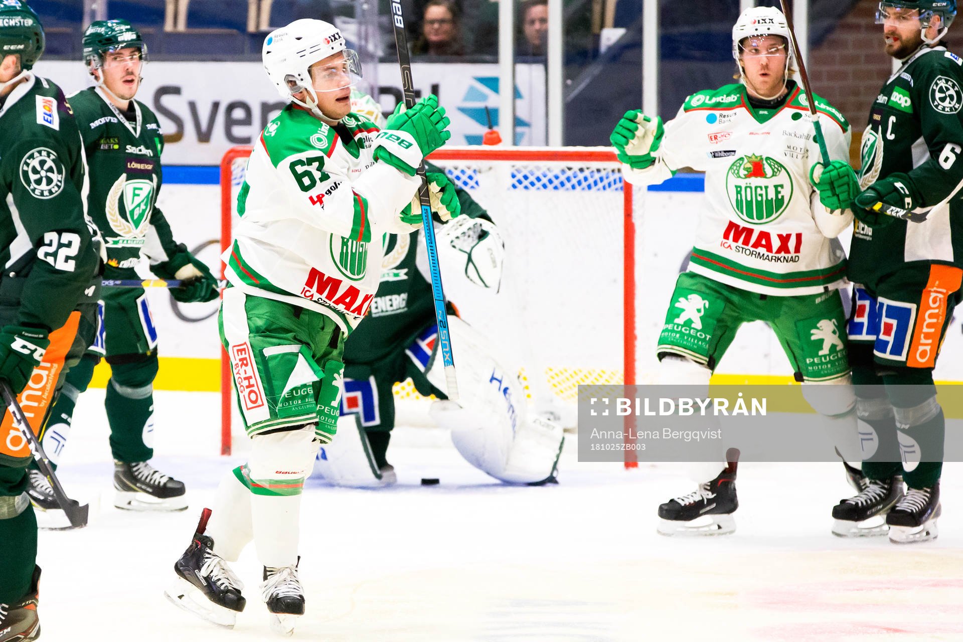 Rögles Leon Bristedt jublar