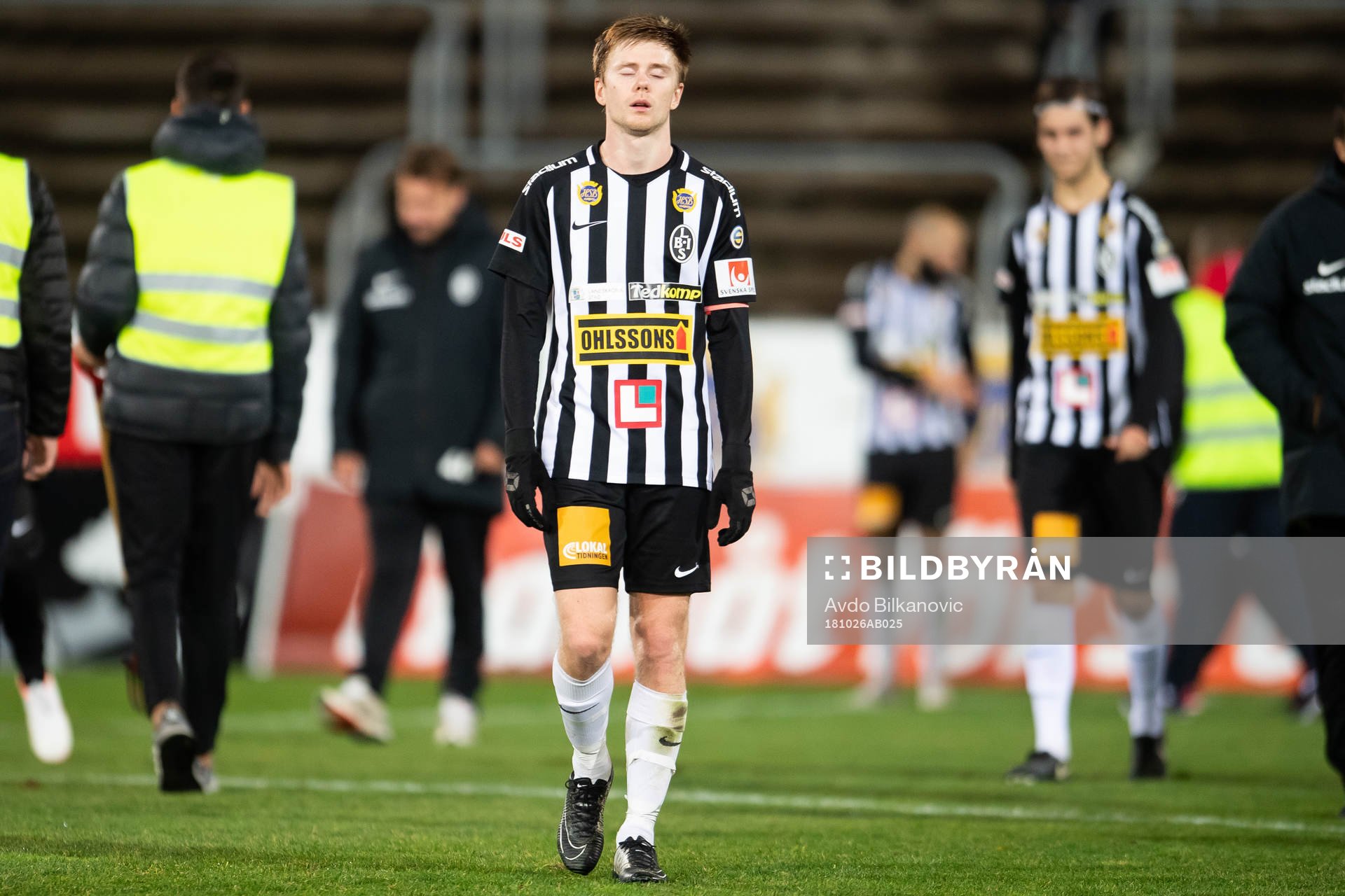Landskronas Dennis Olofsson deppar