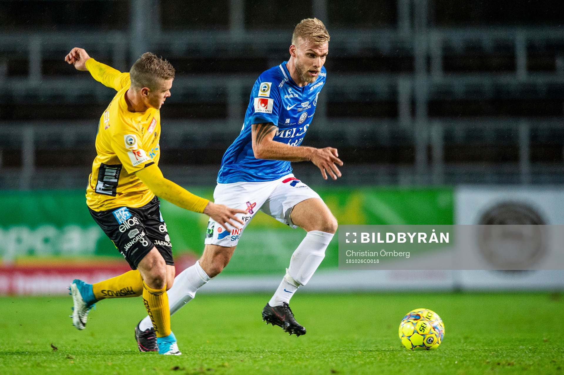 Elfsborgs Samuel Holmén mot Trelleborgs Robin Nilsson