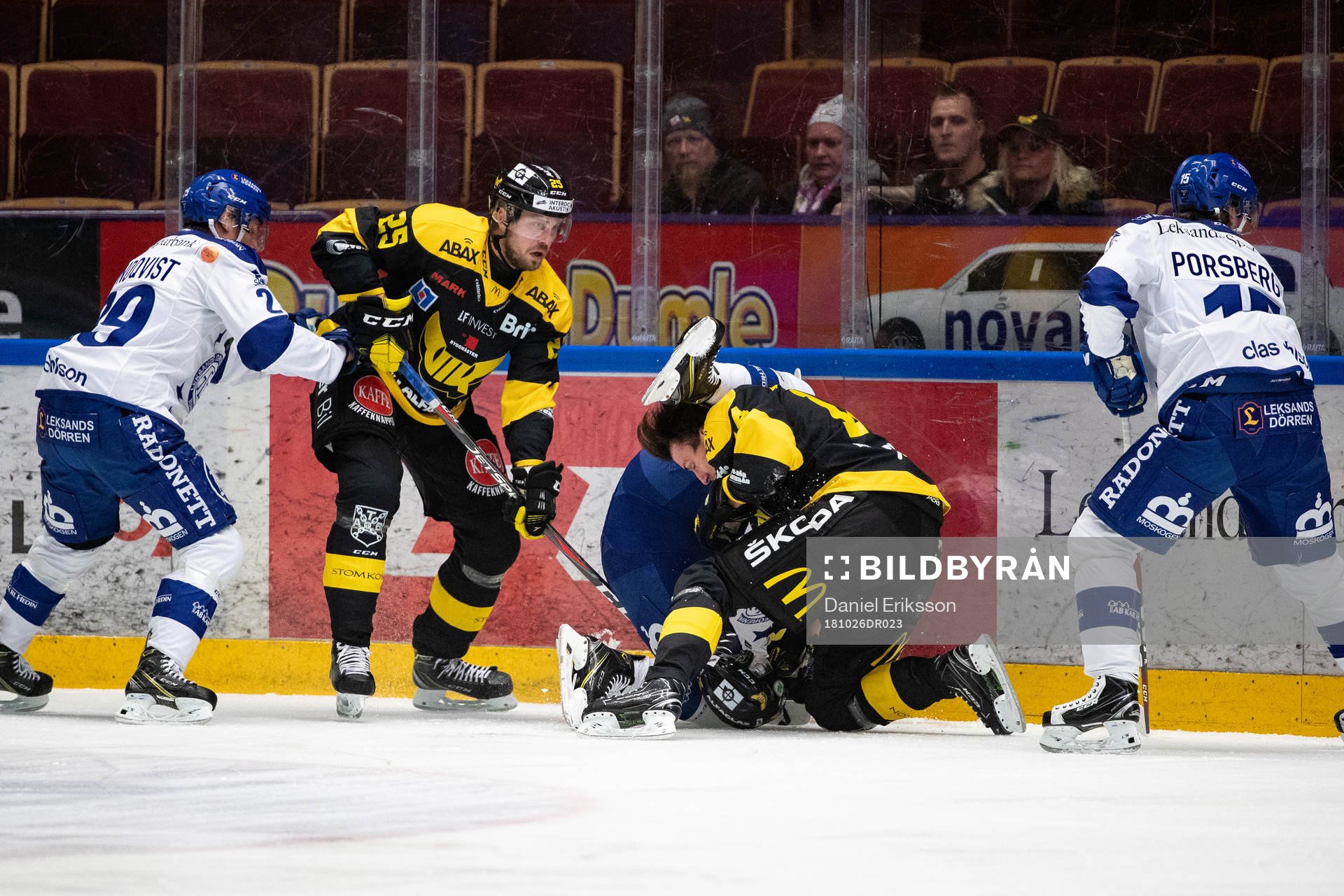 Leksands Mattias Karlsson och Västerås Stefan Gråhns och