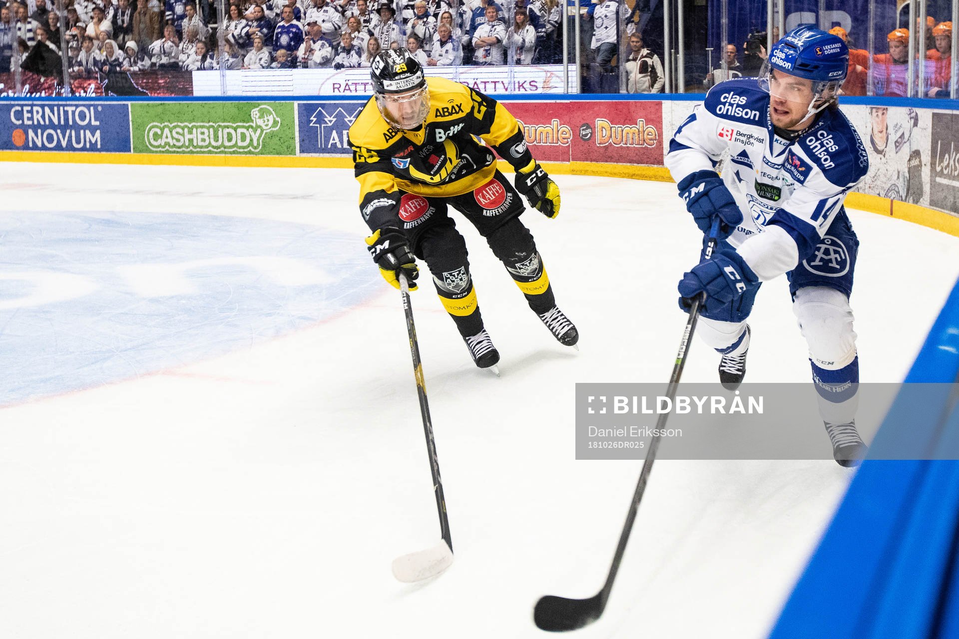 Västerås Jesper Cederberg  och Leksands Oskar Lang