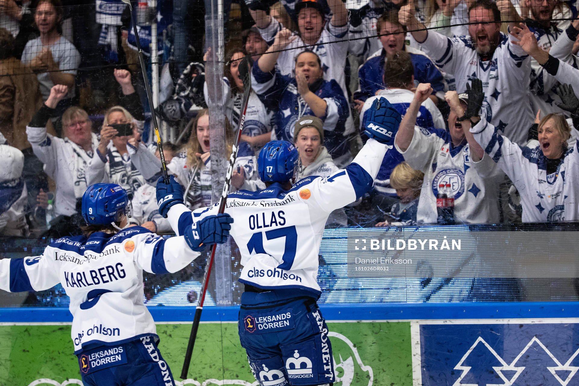 Leksands Jesper Ollas jublar