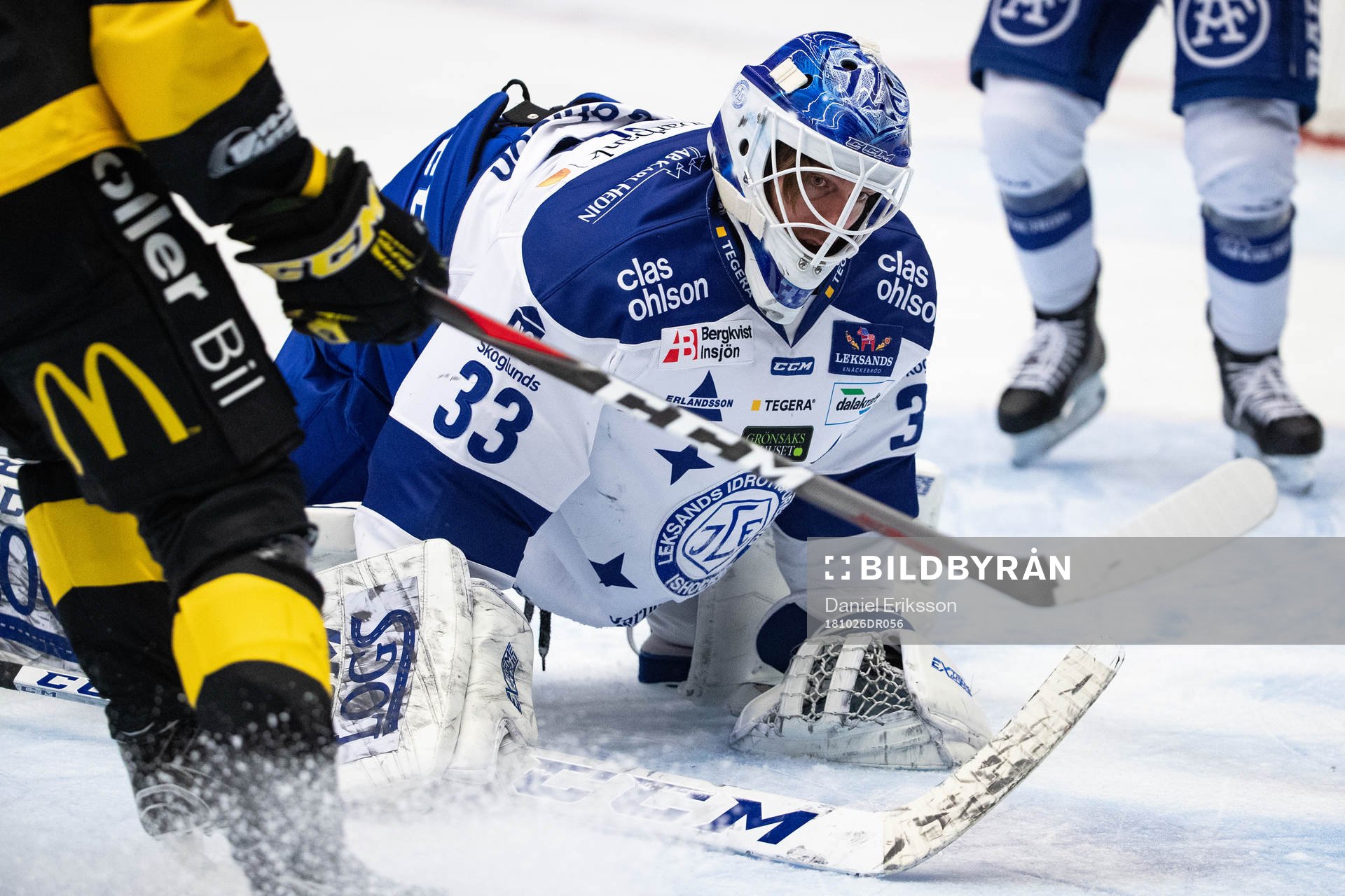 Leksands målvakt Axel Brage