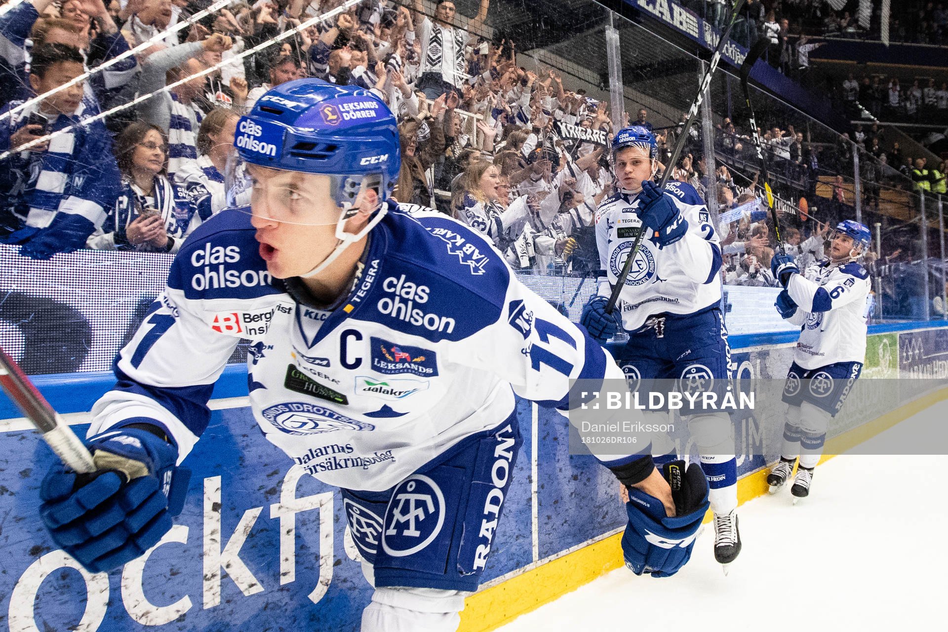 Leksands Martin Karlsson och Anton Karlsson och Axel