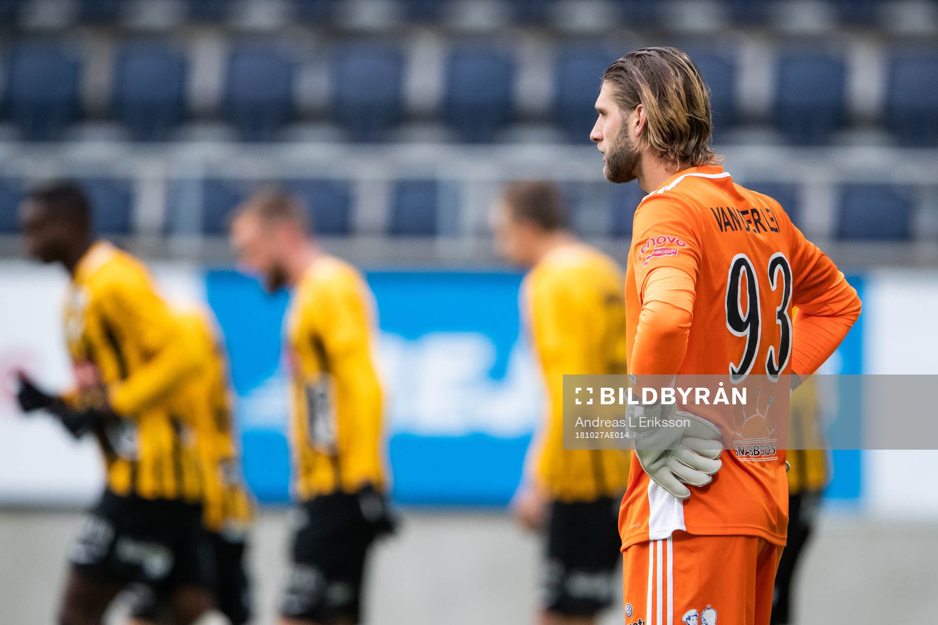 Dalkurds målvakt Stefan van de Lei deppar