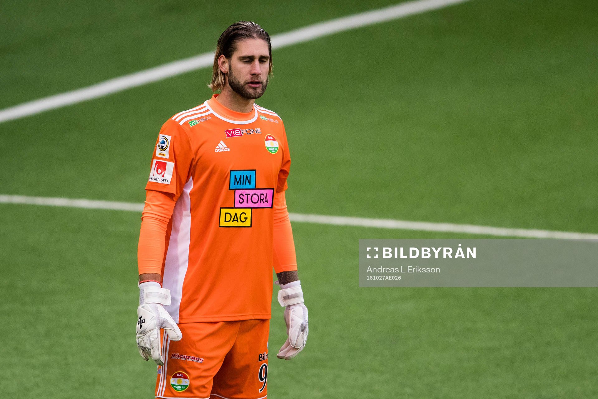Dalkurds målvakt Stefan van de Lei deppar