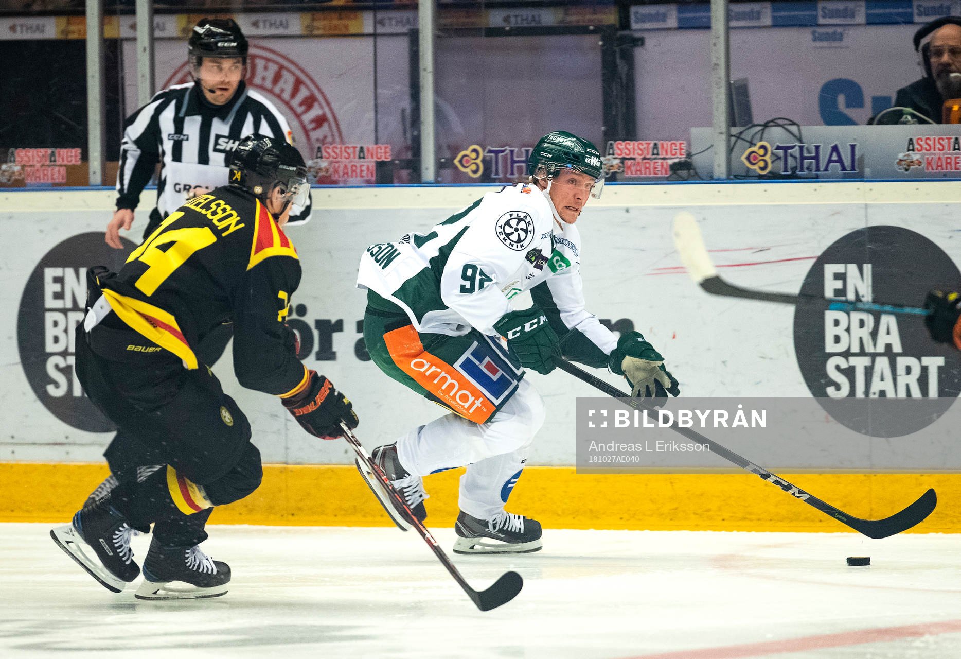 Brynäs Nicklas Danielsson och Färjestads Jesper Olofsson