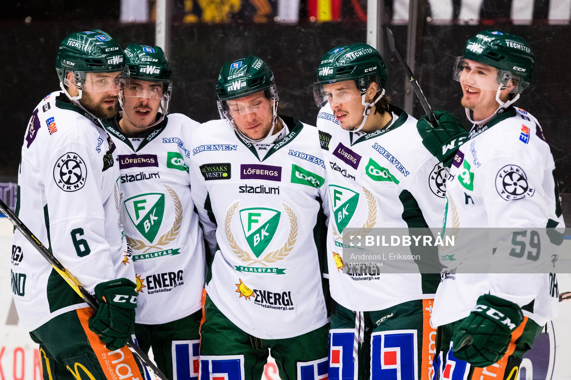 Färjestads Jesper Olofsson (m) jublar