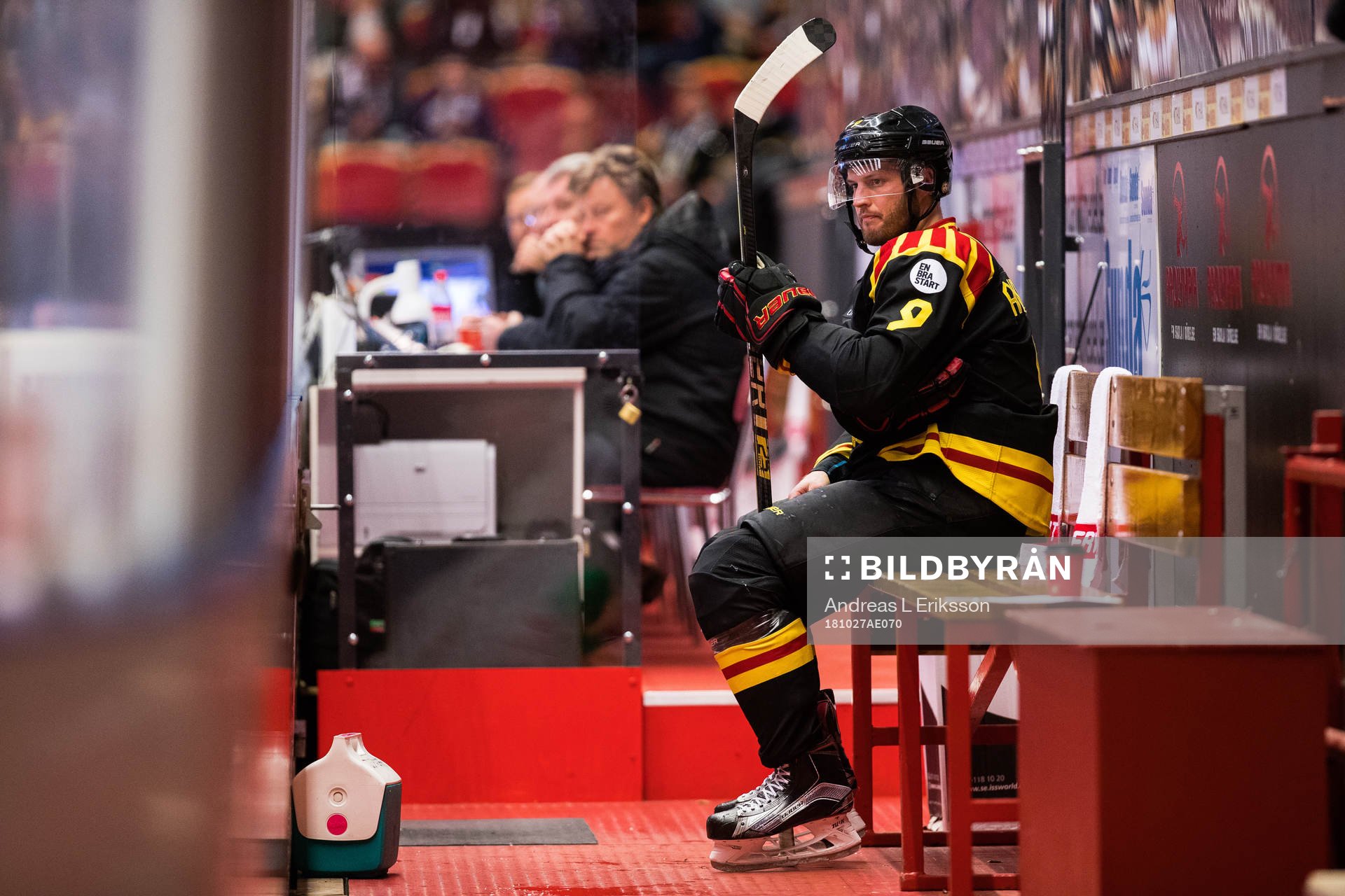 Brynäs Niclas Andersén i utvisningsbåset