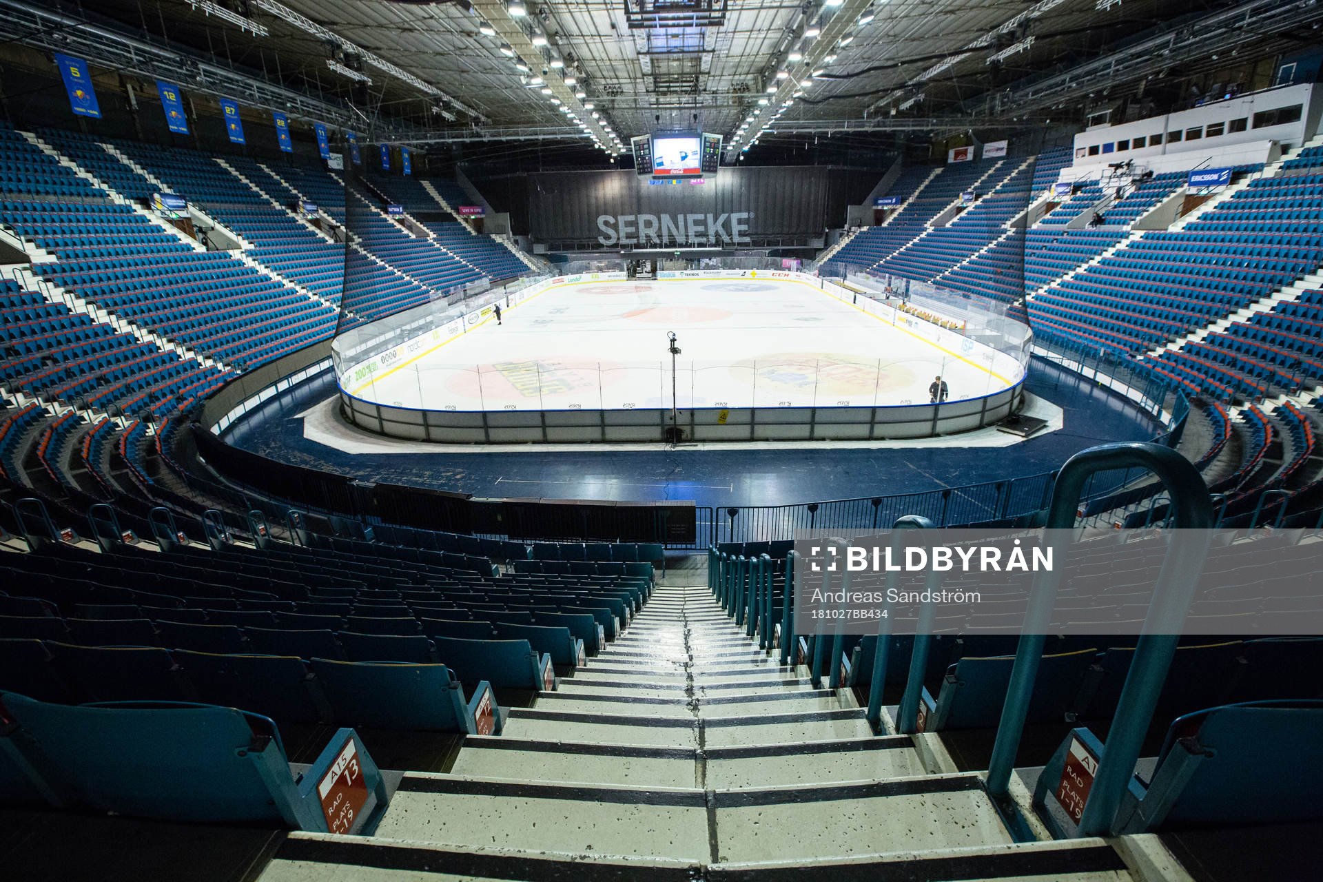 Generell vy över Hovets Isstadion