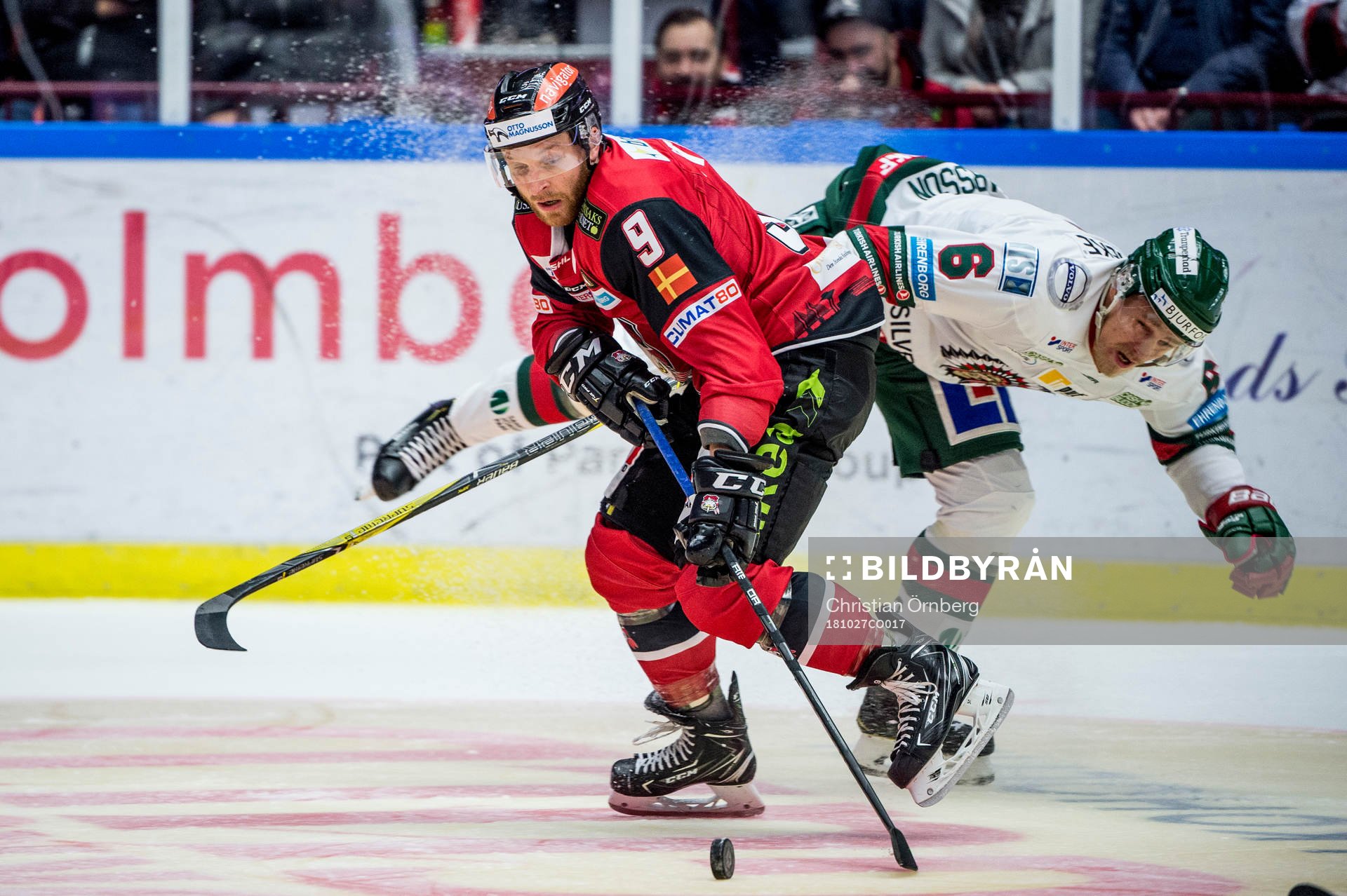 Malmö Redhawks Frederik Storm mot Frölundas Kristoffer
