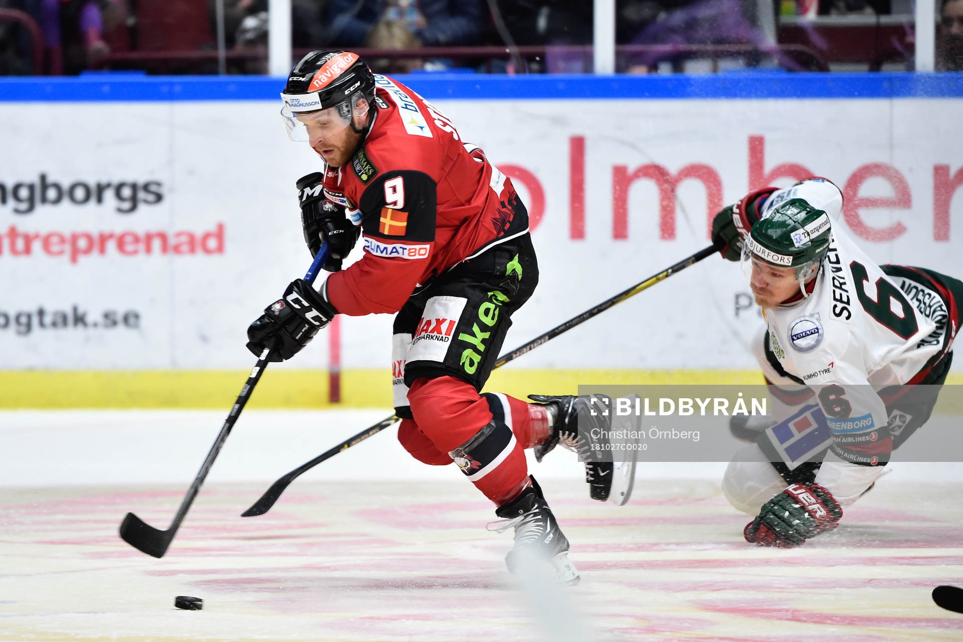Malmö Redhawks Frederik Storm och Frölundas Kristoffer