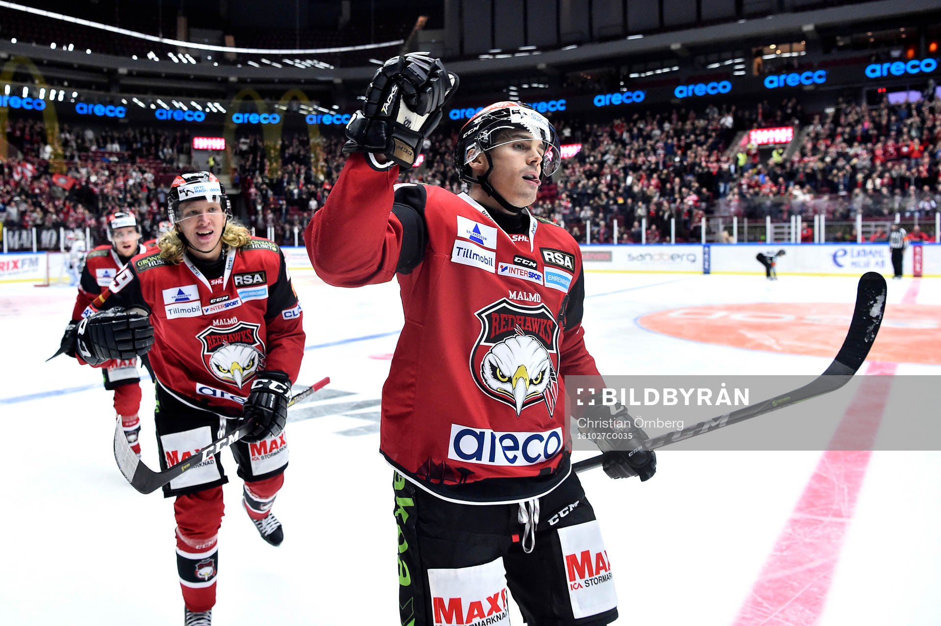  Malmö Redhawks Henrik Hetta jublar