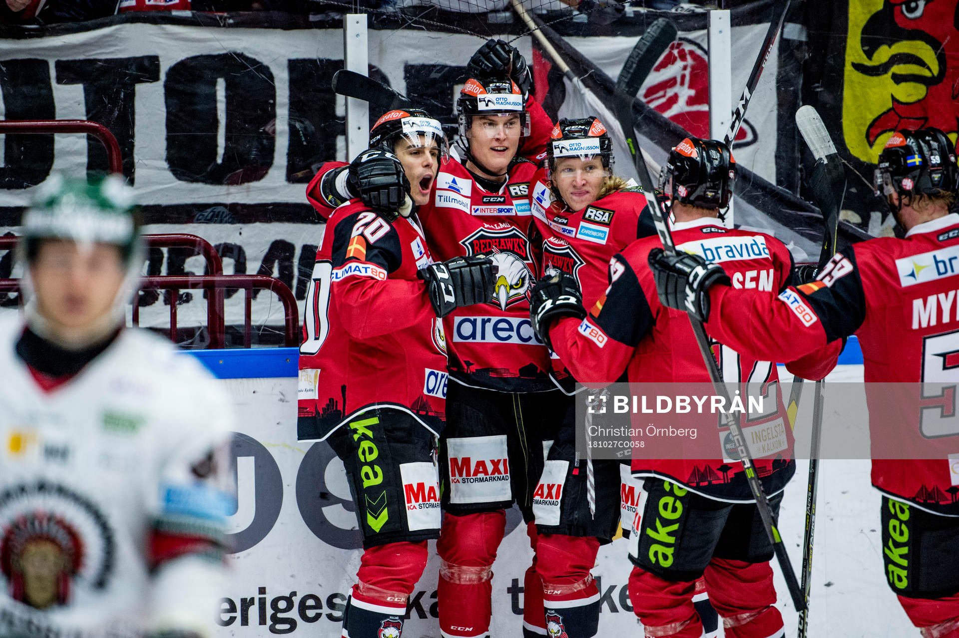 Malmö Redhawks Henrik Hetta, Fredrik Händemark, Marcus