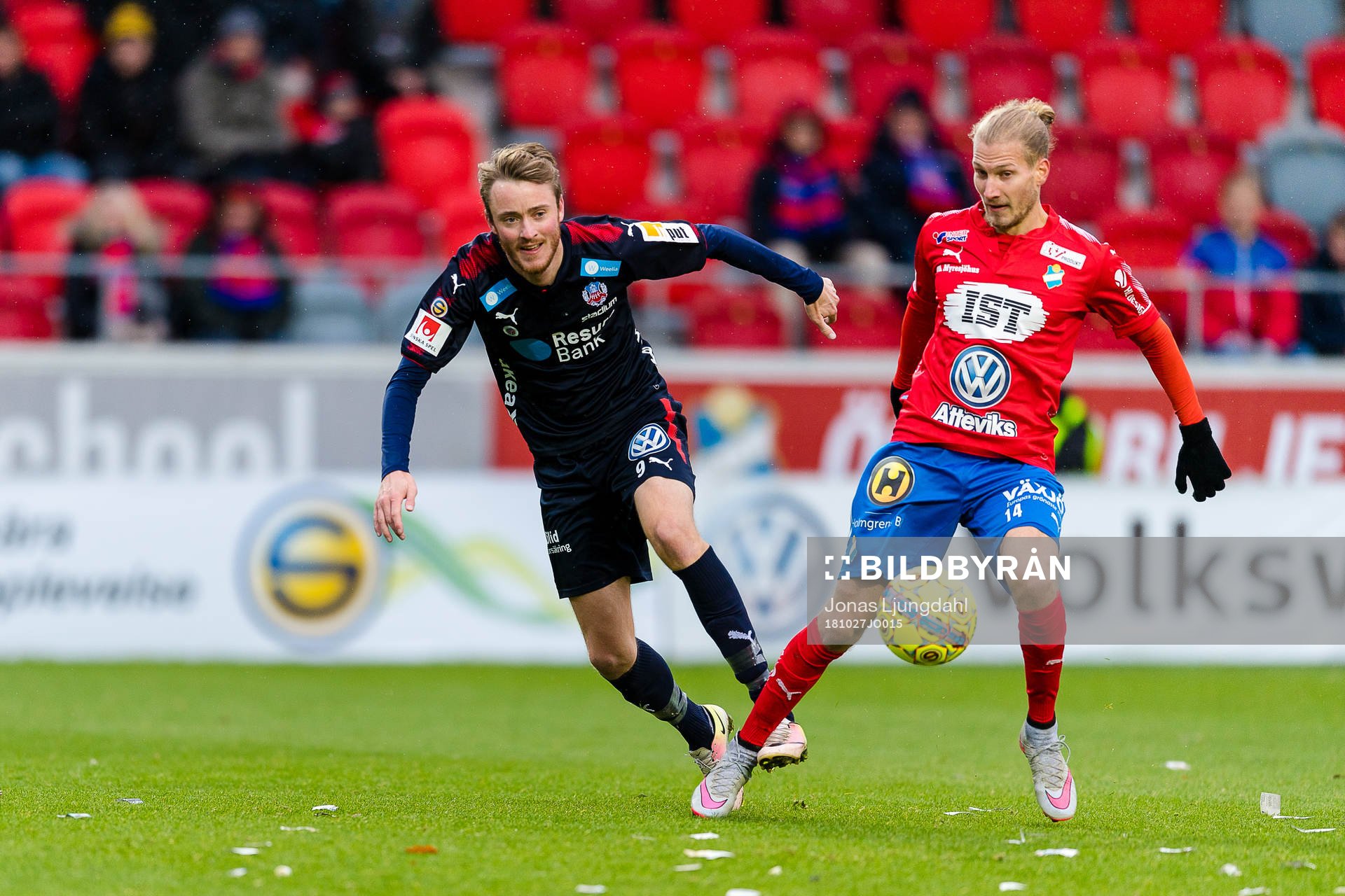 Helsingborgs Rasmus Jönsson och Östers Oliver Silverholt