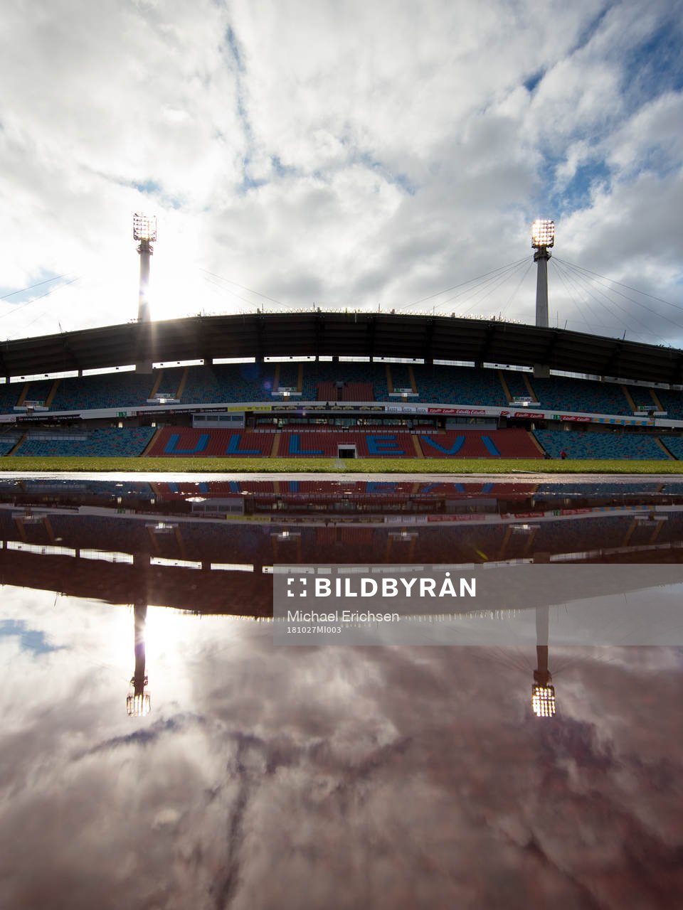 Ullevi innan fotbollsmatchen i Damallsvenskan mellan