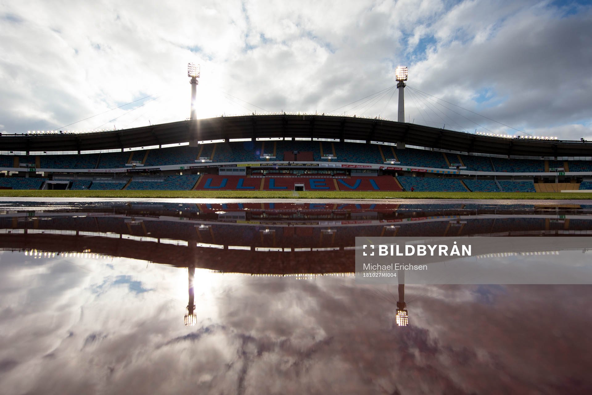 Ullevi innan fotbollsmatchen i Damallsvenskan mellan