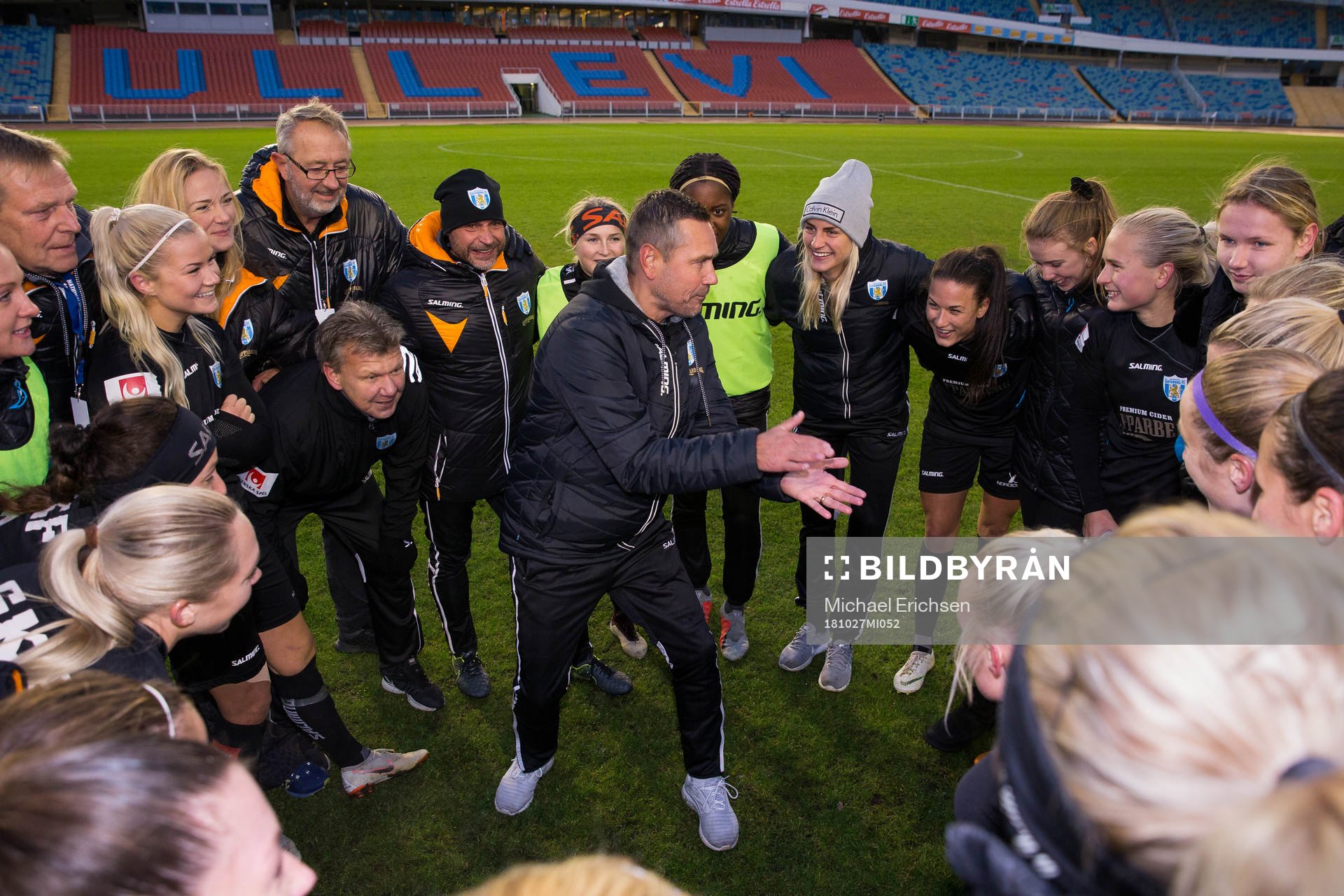 Göteborg samlade och lyssnar på tränare Marcus Lantz