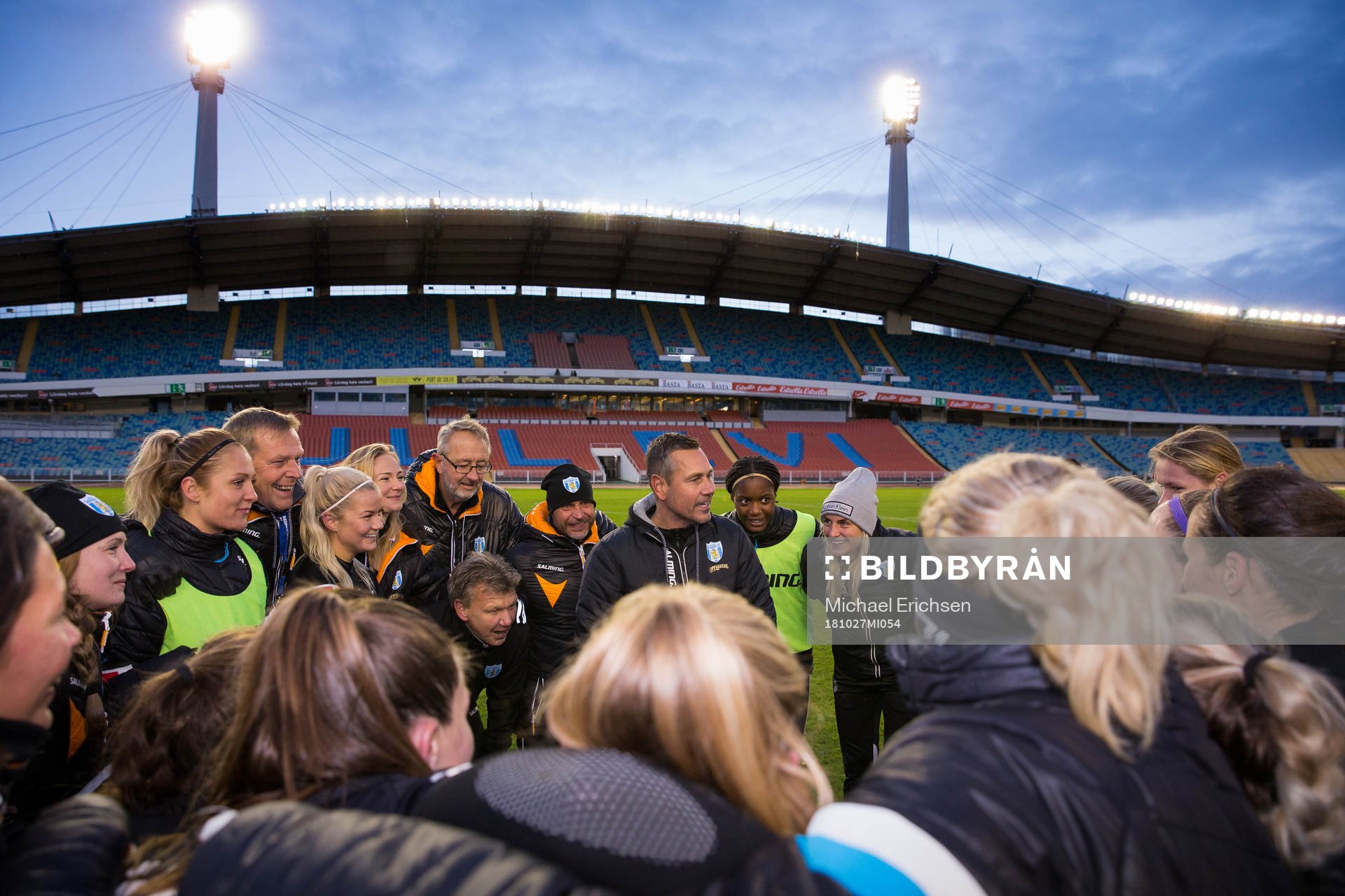 Göteborg samlade och lyssnar på tränare Marcus Lantz