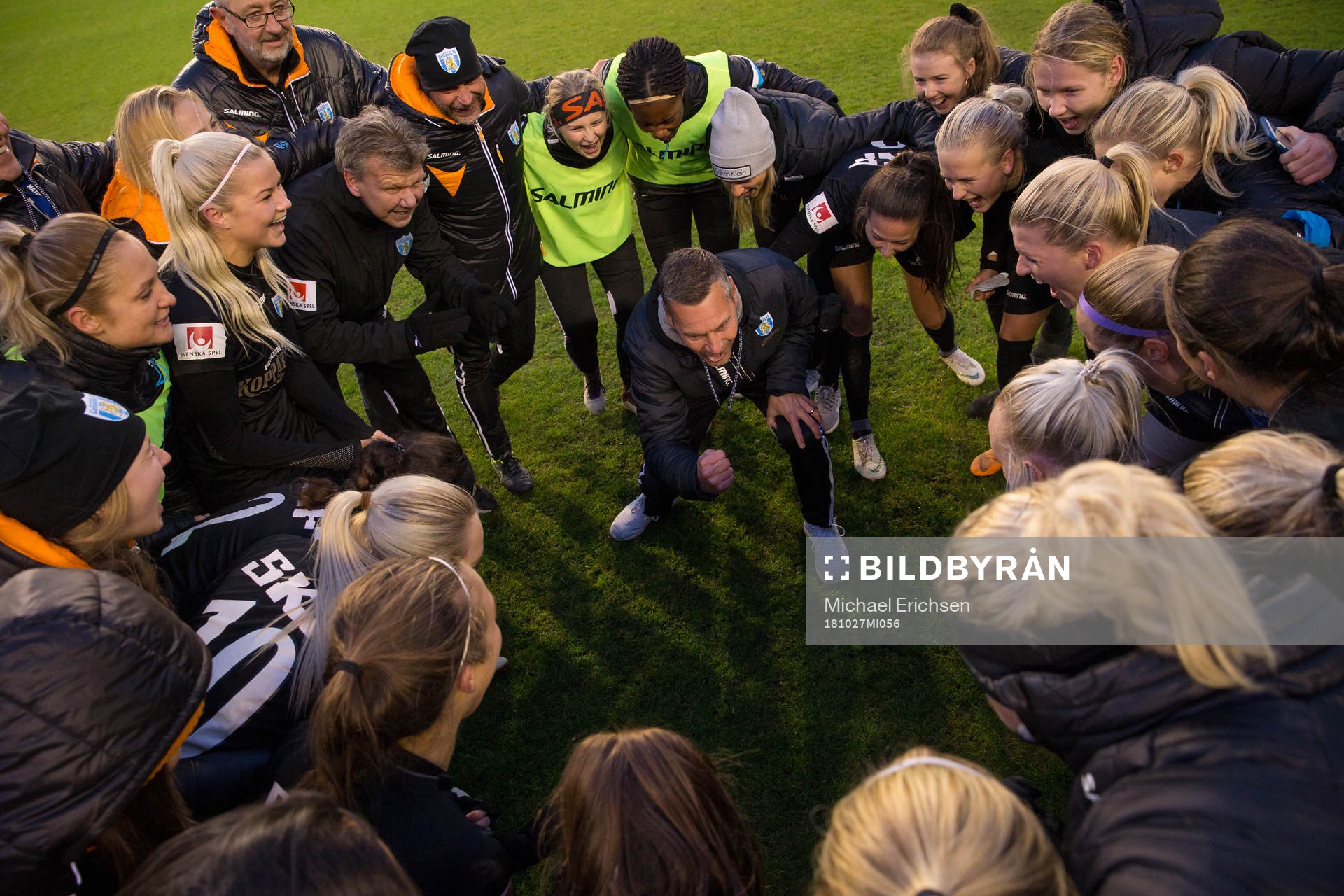 Göteborg samlade och lyssnar på tränare Marcus Lantz