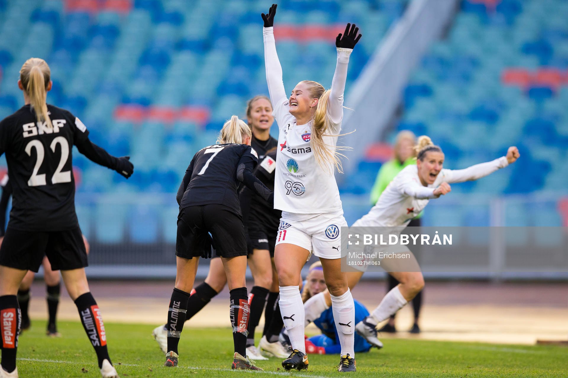 Rosengårds Lisa-Marie Utland jublar