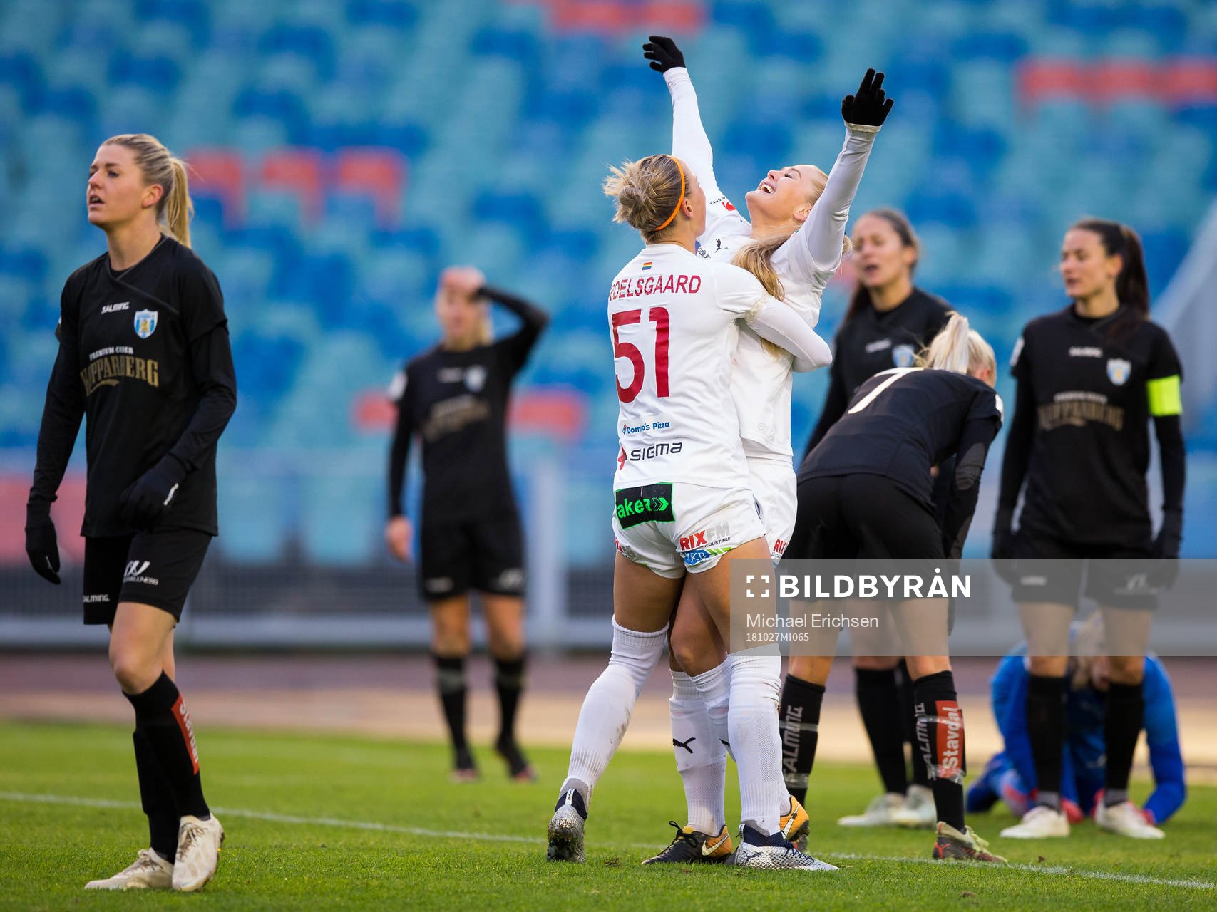 Rosengårds Lisa-Marie Utland jublar ihop med Sanne