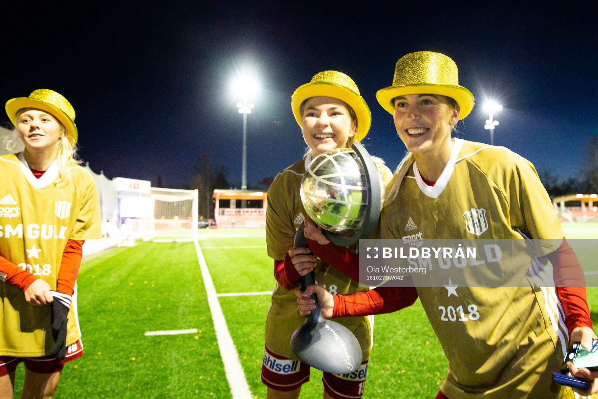 Piteås spelare firar SM-guld