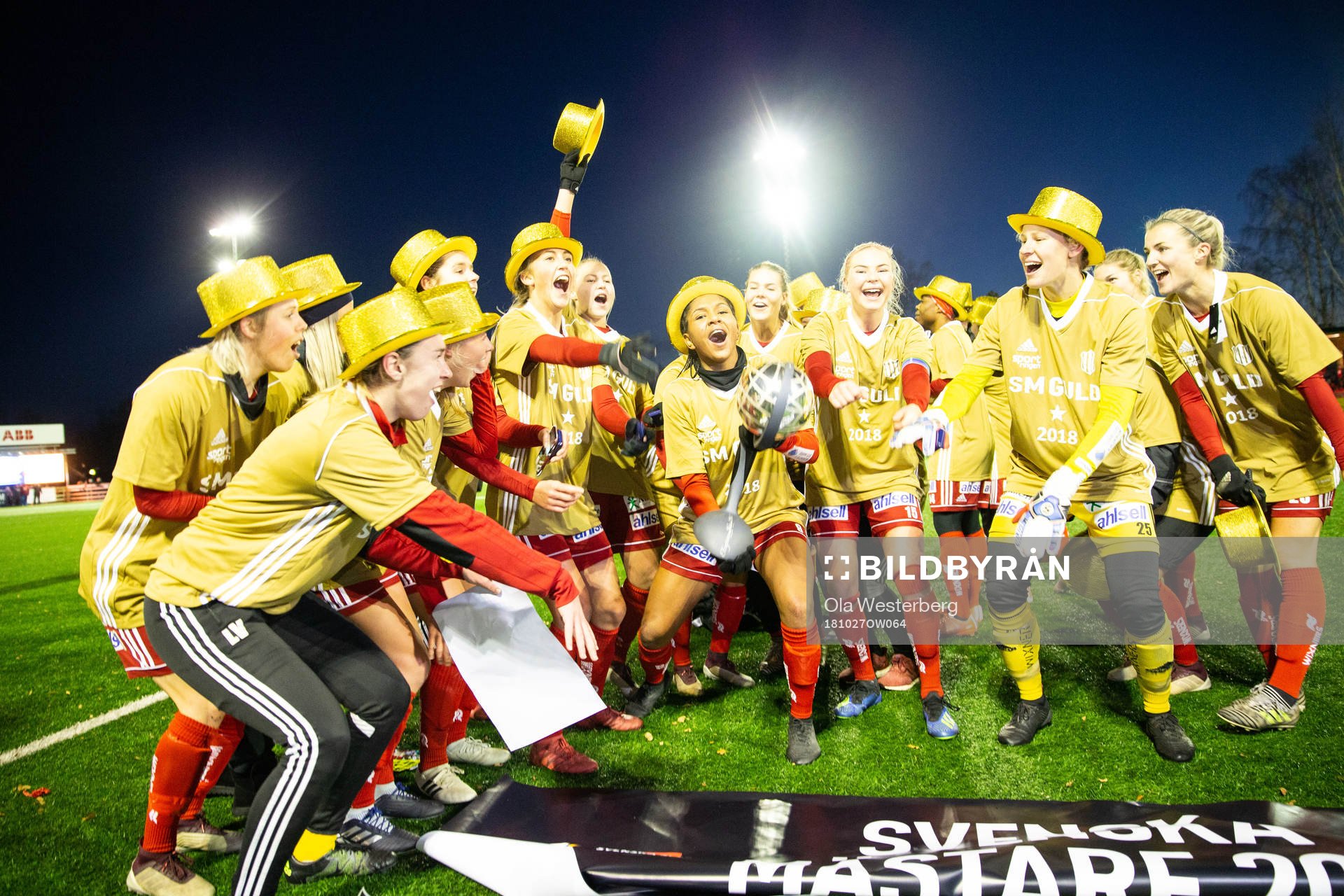 Piteås spelare firar SM-guld