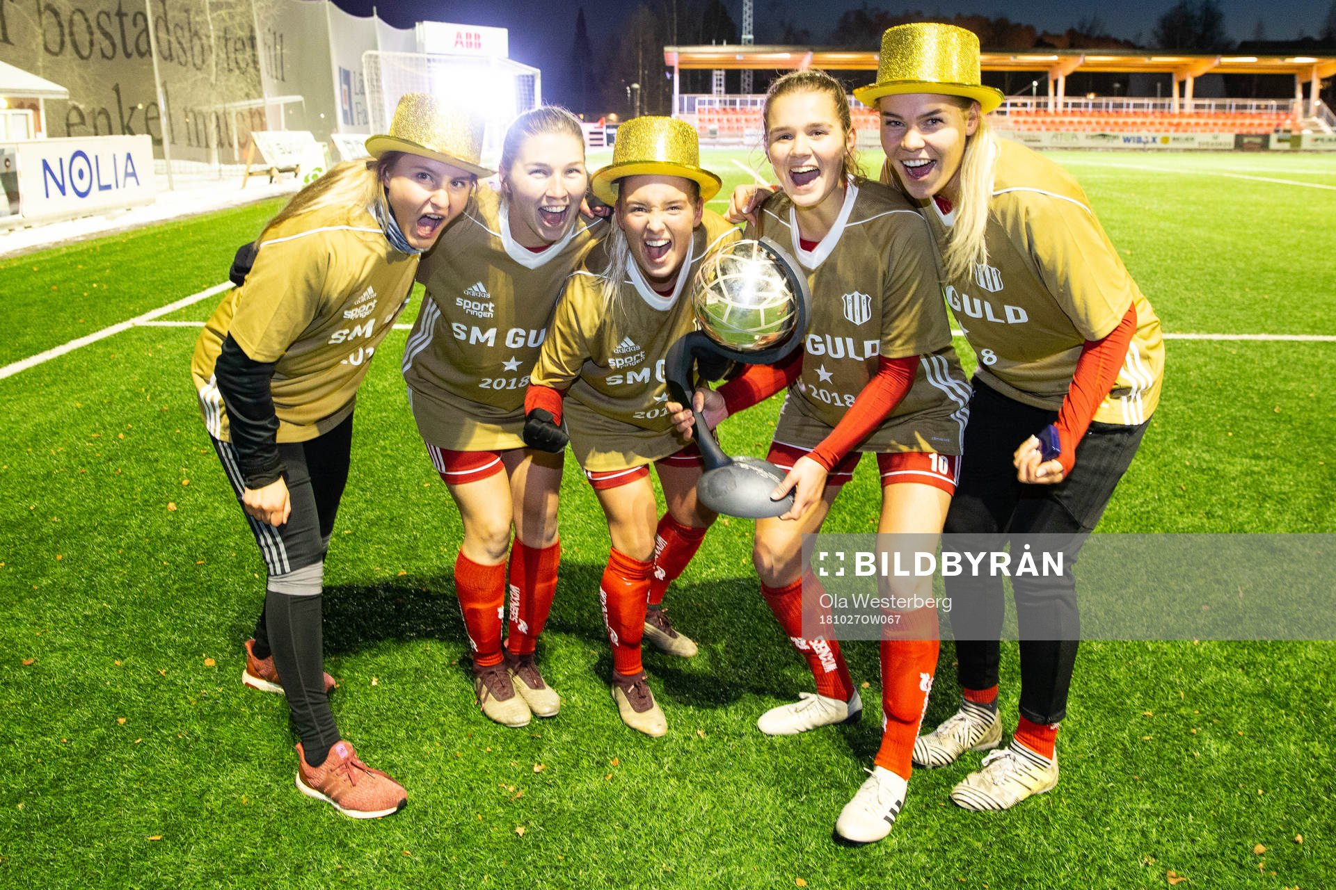 Piteås spelare firar SM-guld