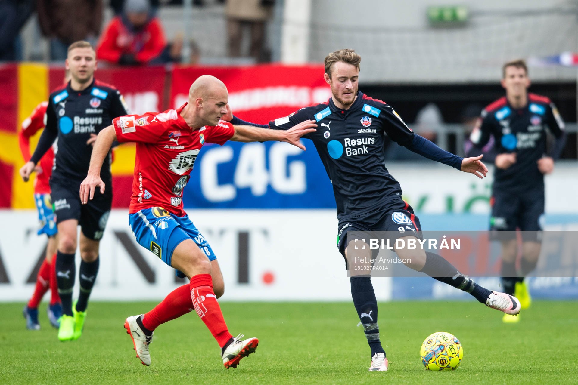 Östers Jonathan Drott och Helsingborgs Rasmus Jönsson