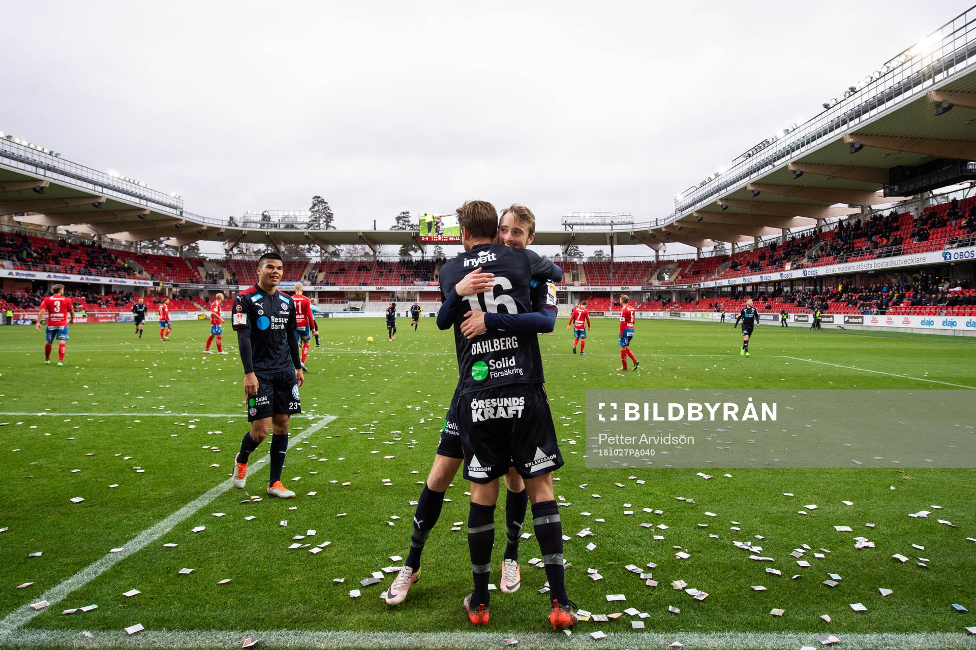 Helsingborgs Rasmus Jönsson jublar